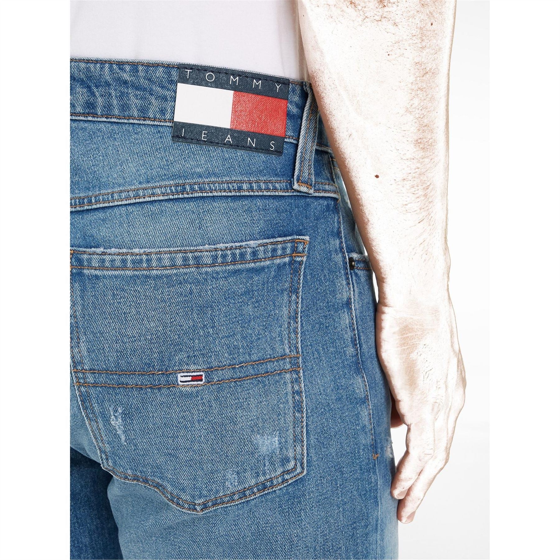 Tommy Jeans Denim Bermuda Shorts Light Wash