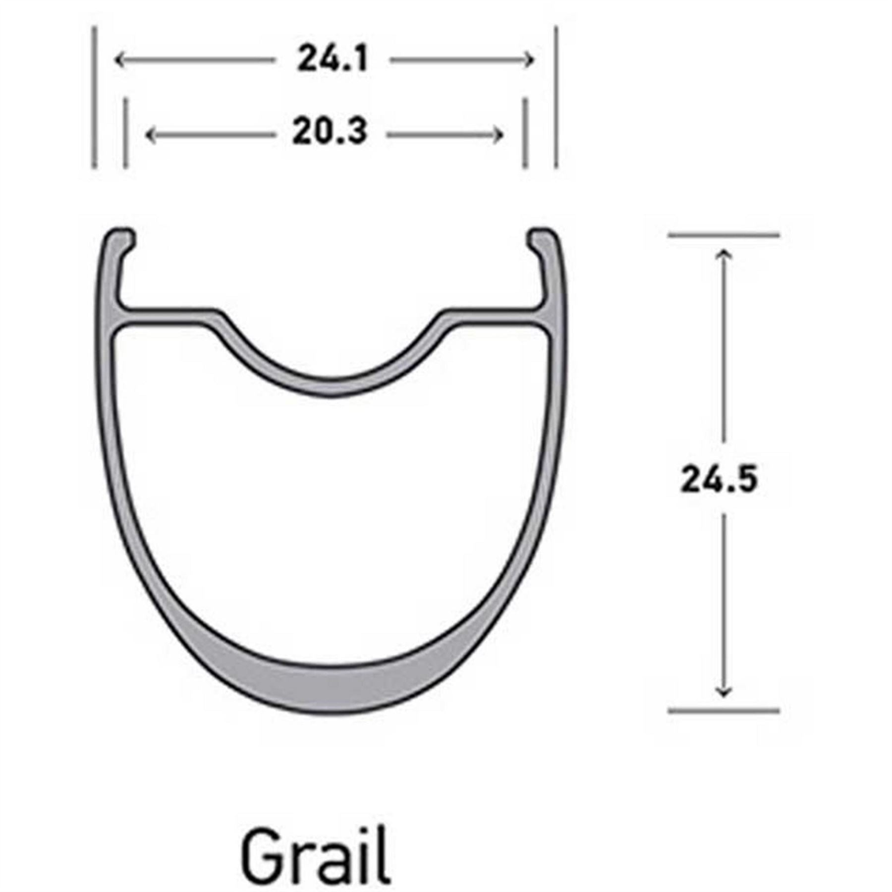 Stans NoTubes Tubes Ztr Grail Disc 700c Rim
