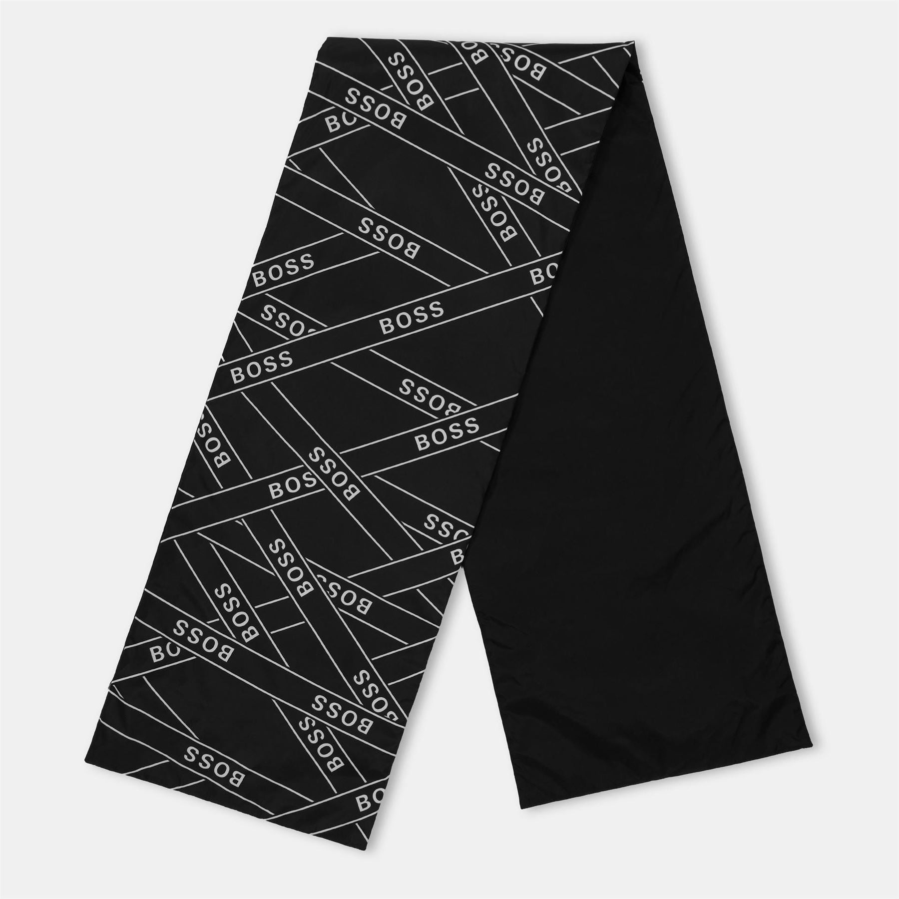 Boss Oblong Logo Print Scarf with Logo