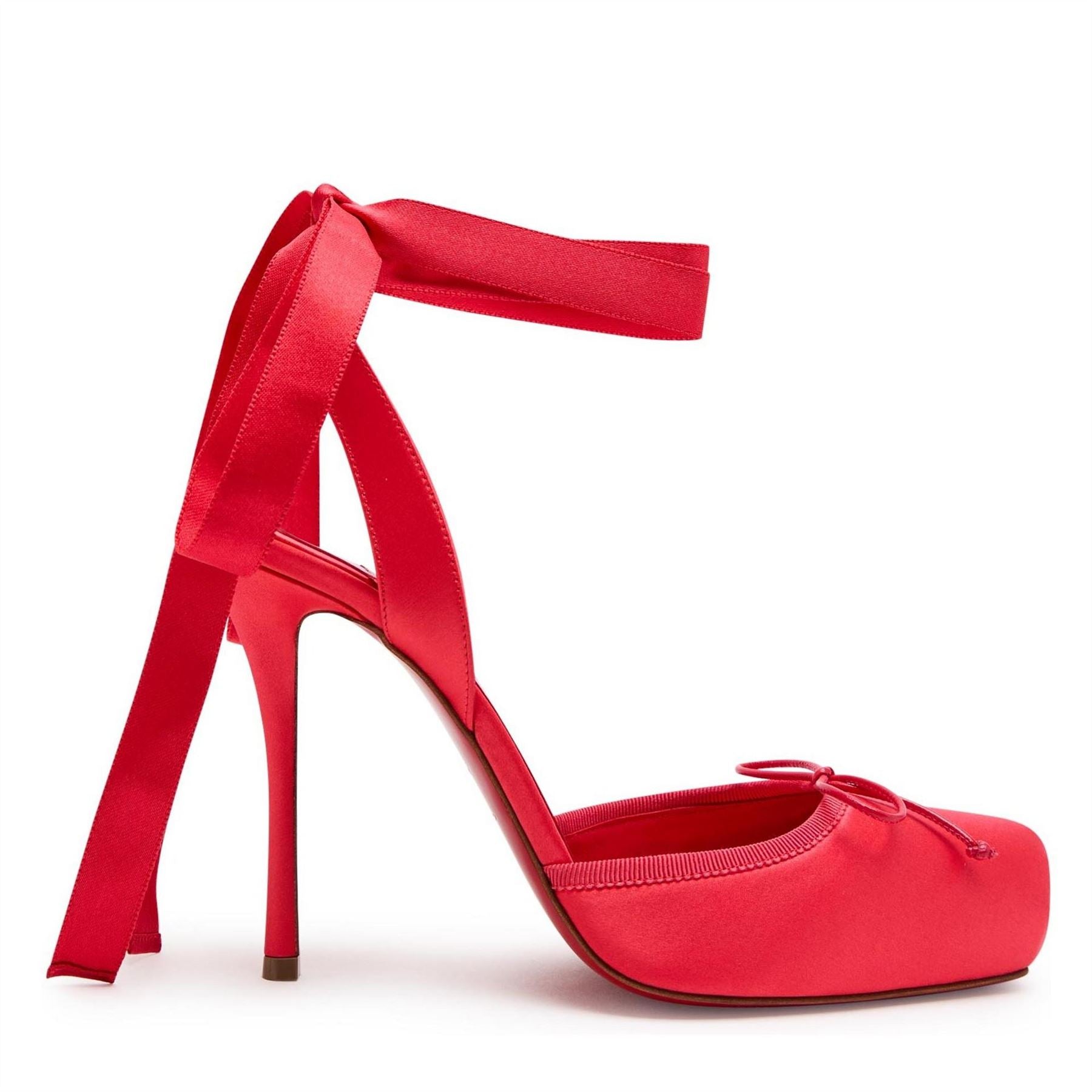 Christian Louboutin Lace Up 100 Crepe Sat G