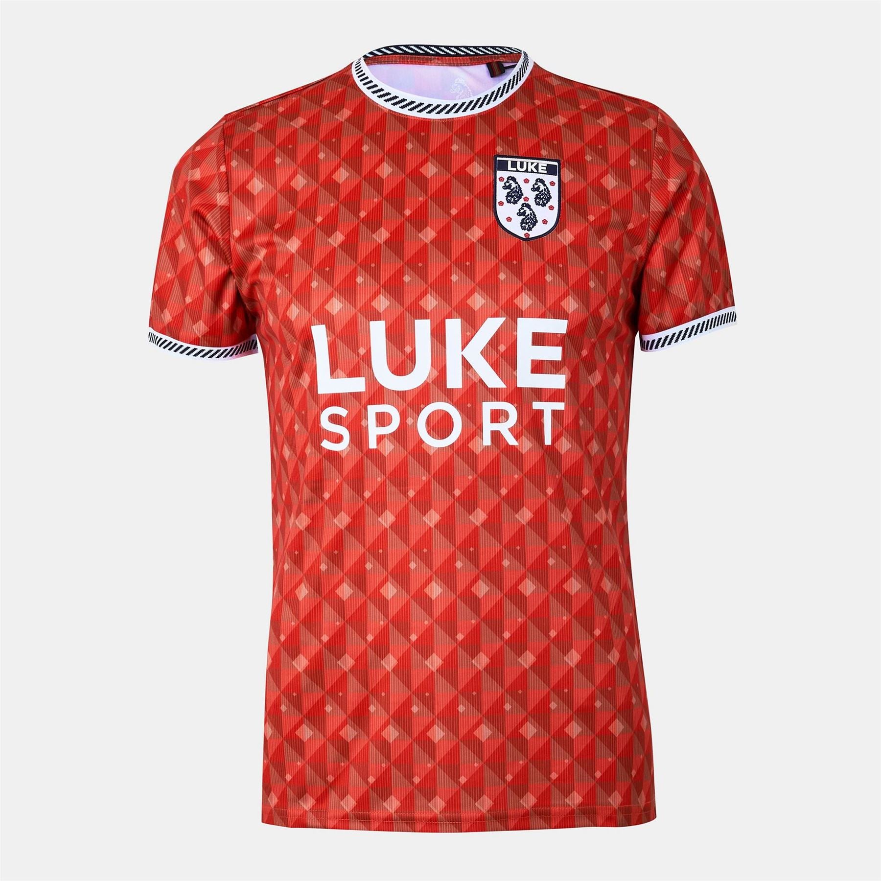 Luke Tears90 Lettering Ribbed Collar T-Shirt