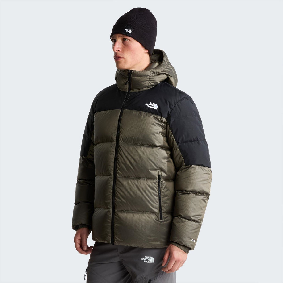 The North Face Mens Diablo Hooded Down Jacket with Back Neck Logo