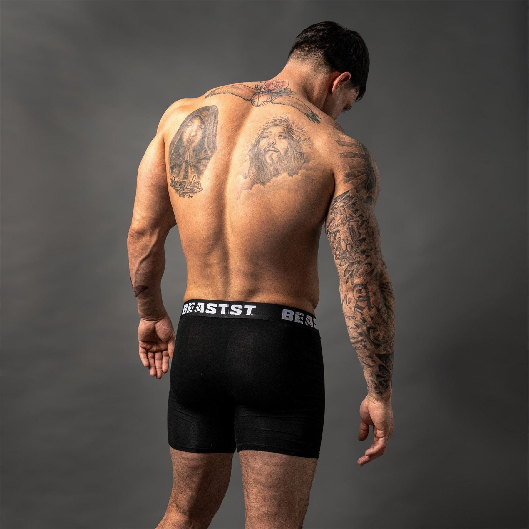 Beast 3 Pack Plain Design Boxer Brief