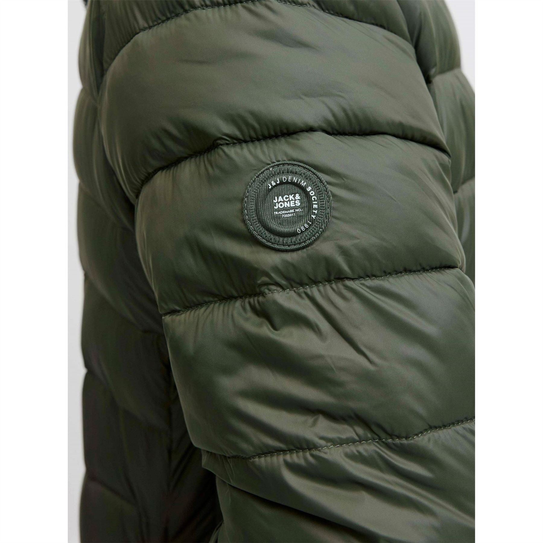 Jack and Jones Mens Bradley Stand Collar Puffer