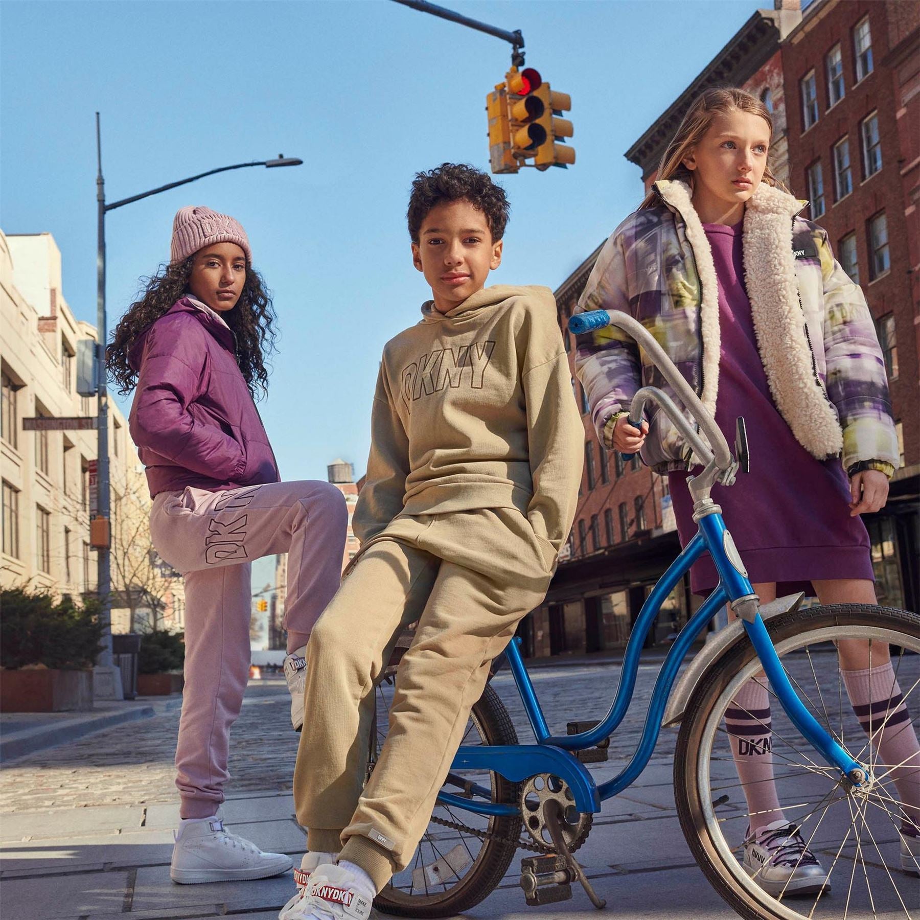 DKNY Kids Closed Hem Fleece Joggers