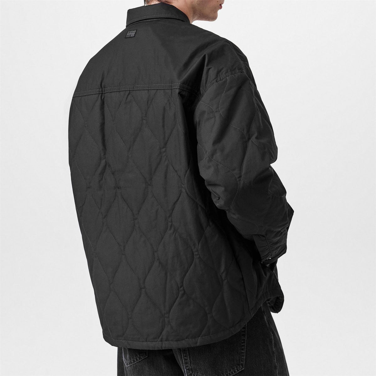 G Star Postino Quilted Cotton Oversized Overshirt