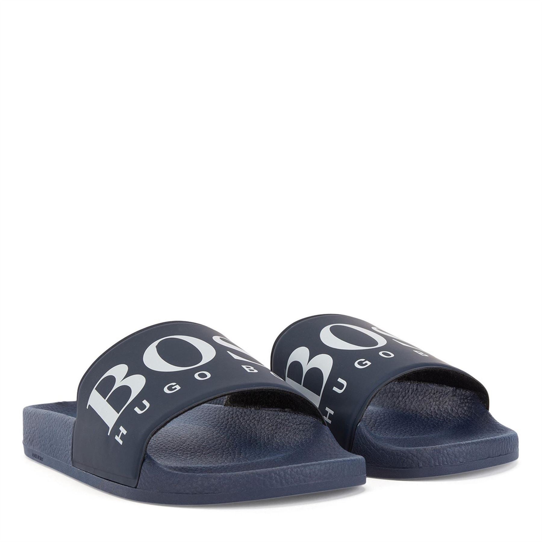 Boss Solar Slides Open Toe Flats