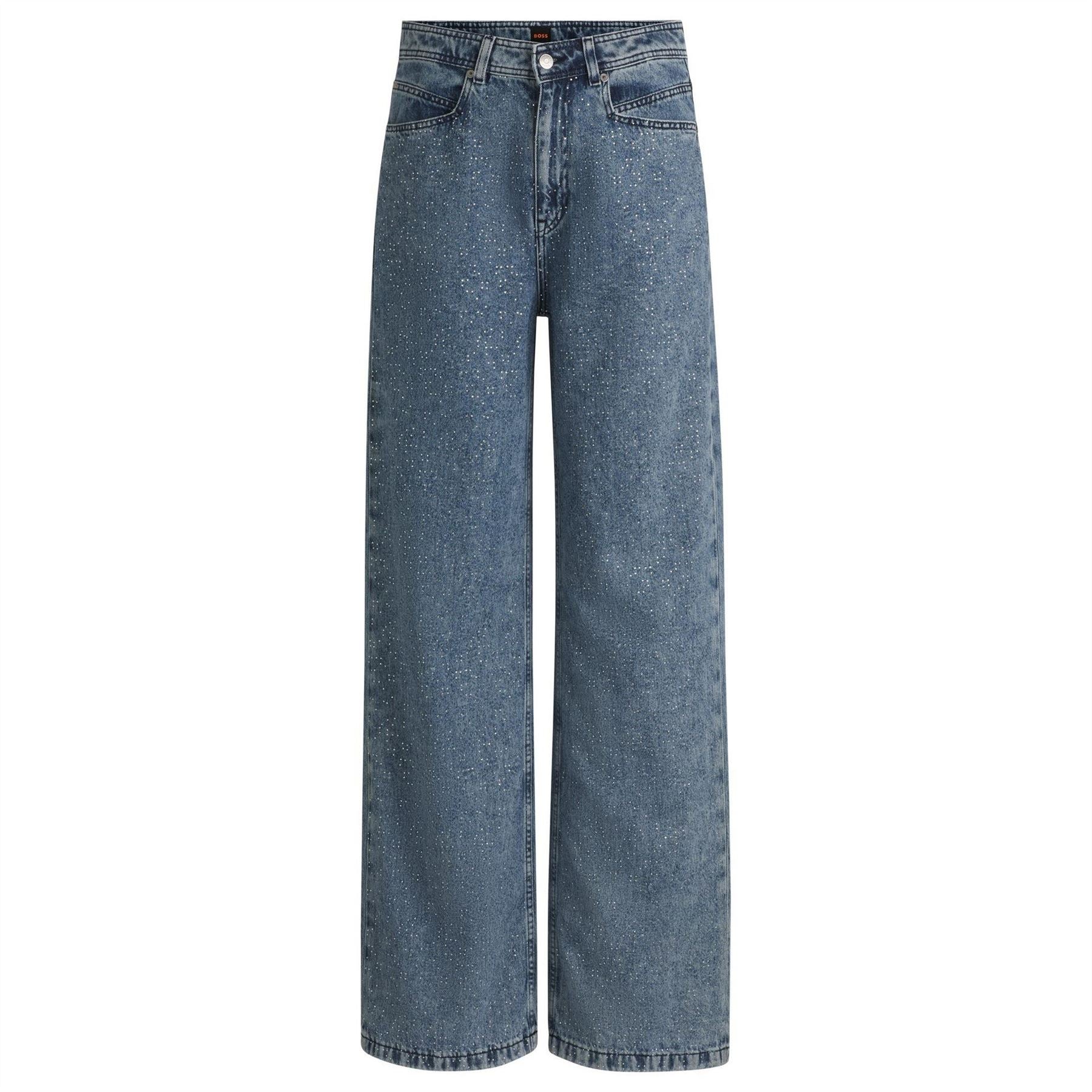 Boss Marlene Wide Leg Slim Fit Jeans