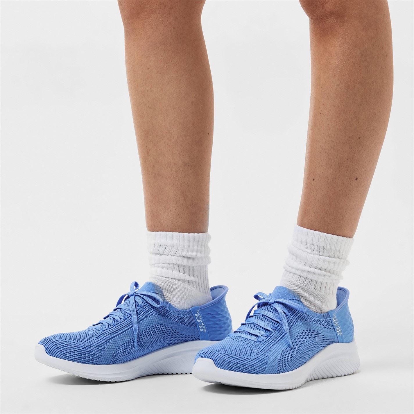 Skechers Low Top Ribbed Flat Heel Sneakers