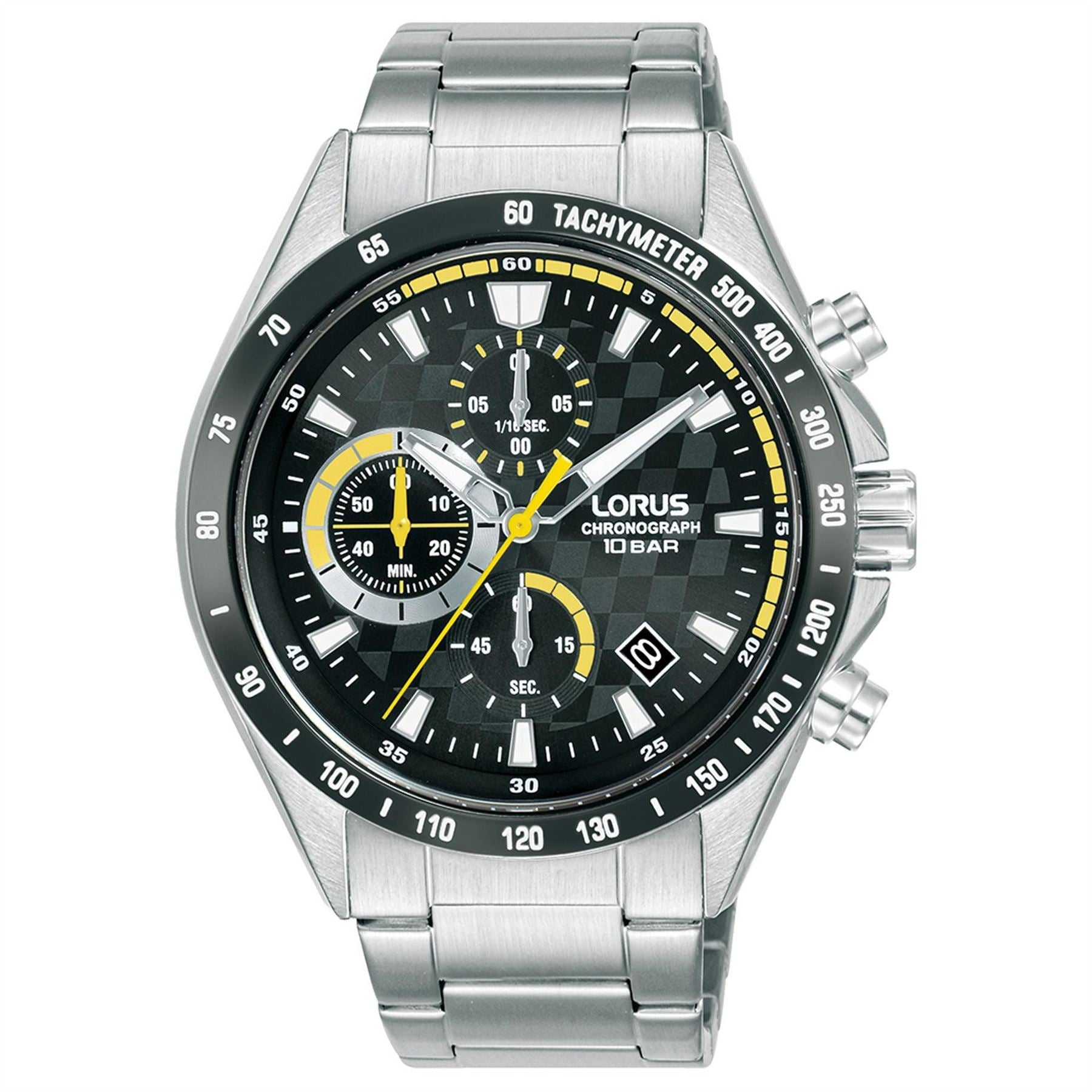Lorus Chronograph Steel Bracelet Analogue Watch