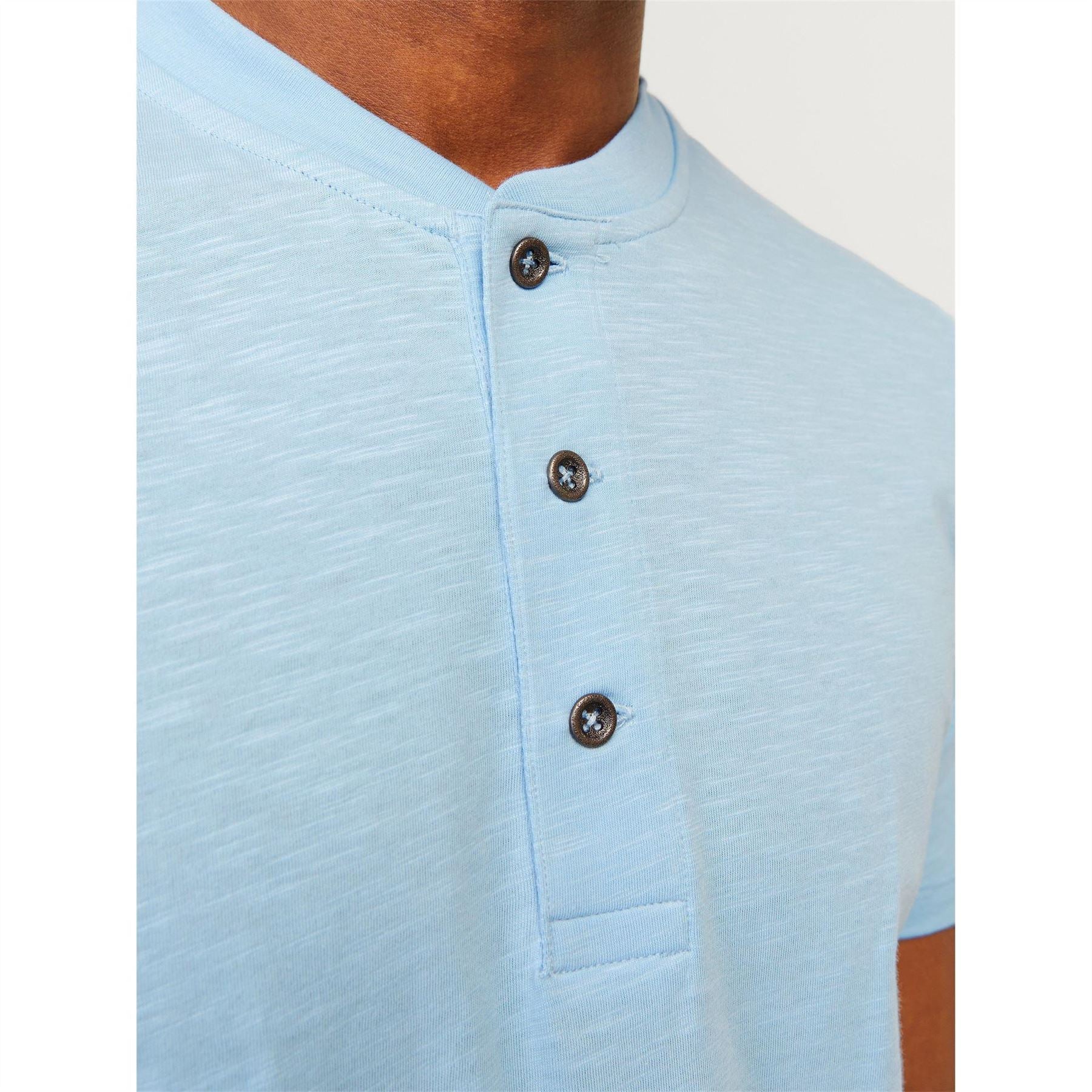 Jack and Jones Henley Regular Fit Short Sleeve Shirt