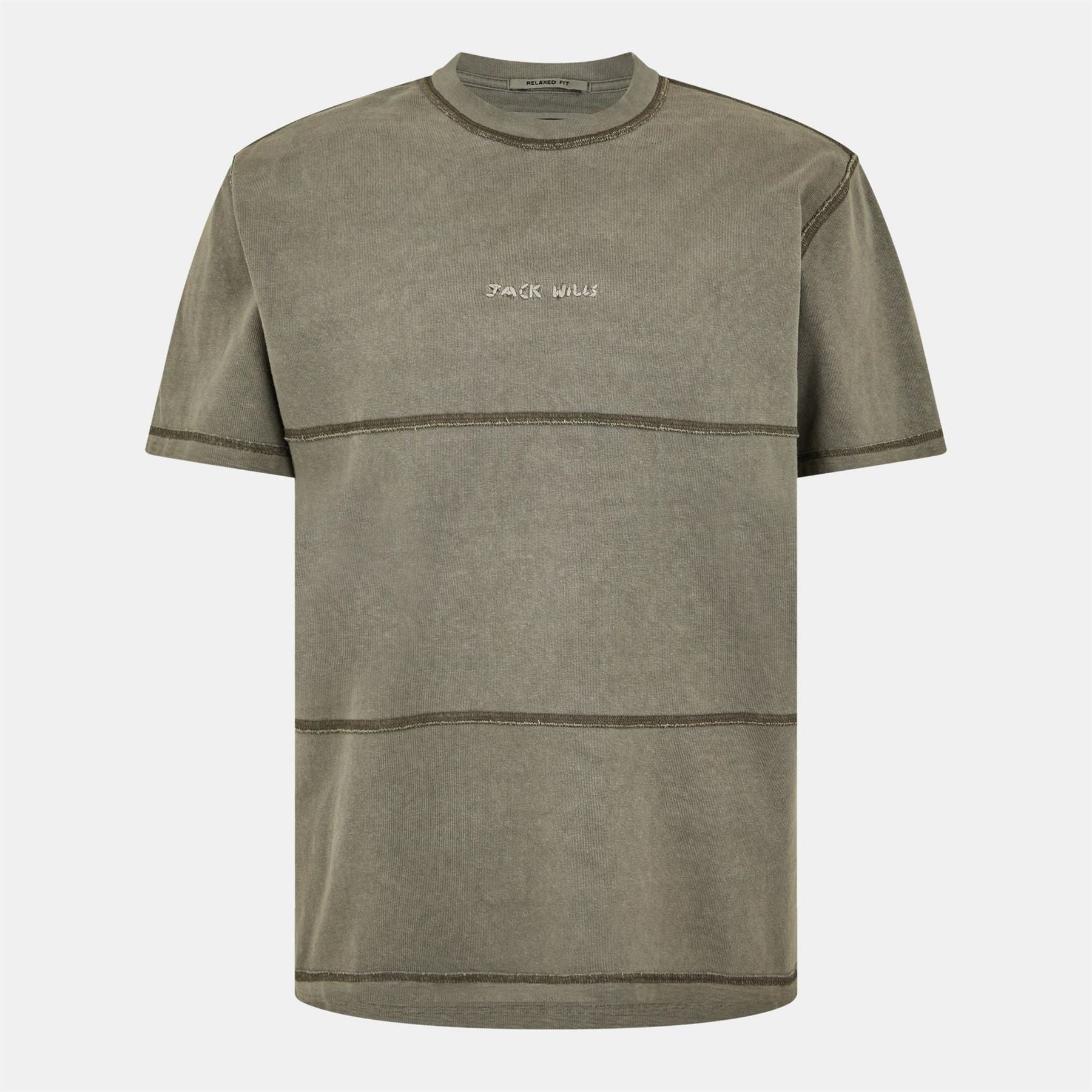 Jack Wills Regular Fit Garment Dye Crew Neck T-Shirt