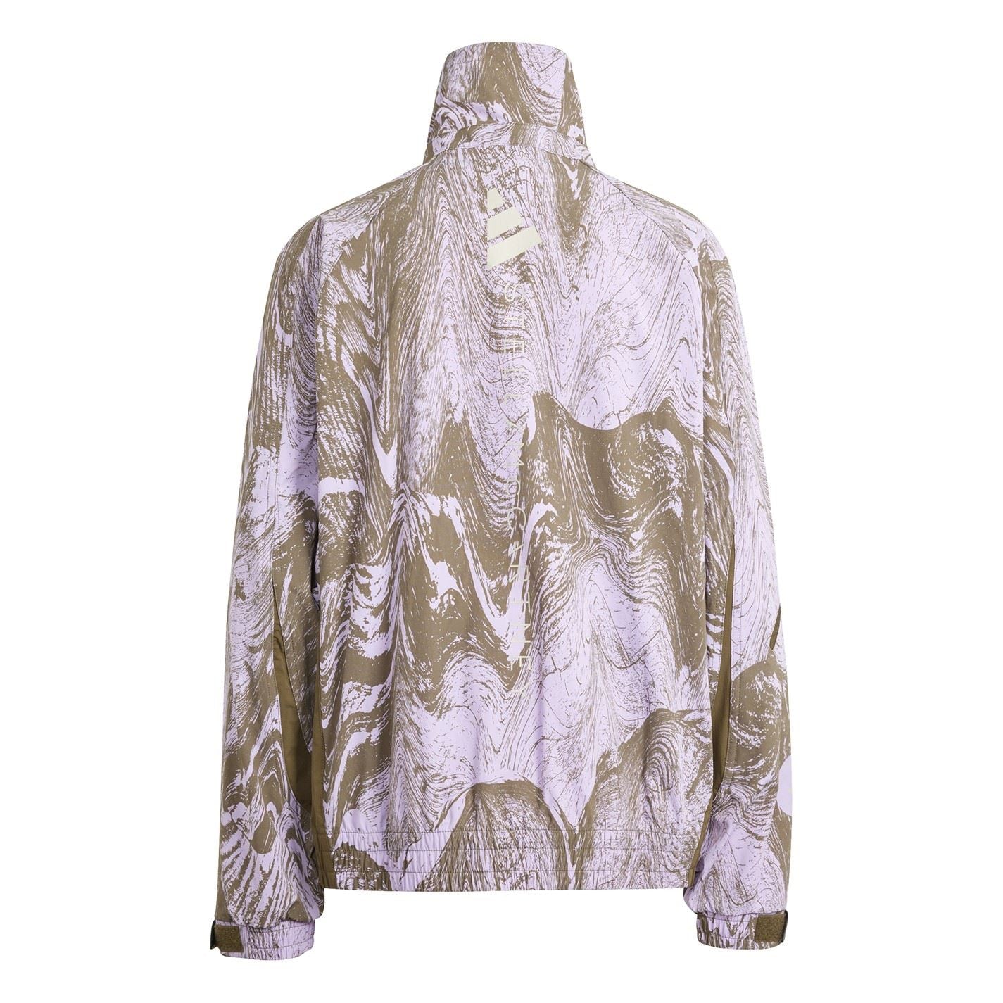 adidas Marble Patterned Full Zipper Track Jacket