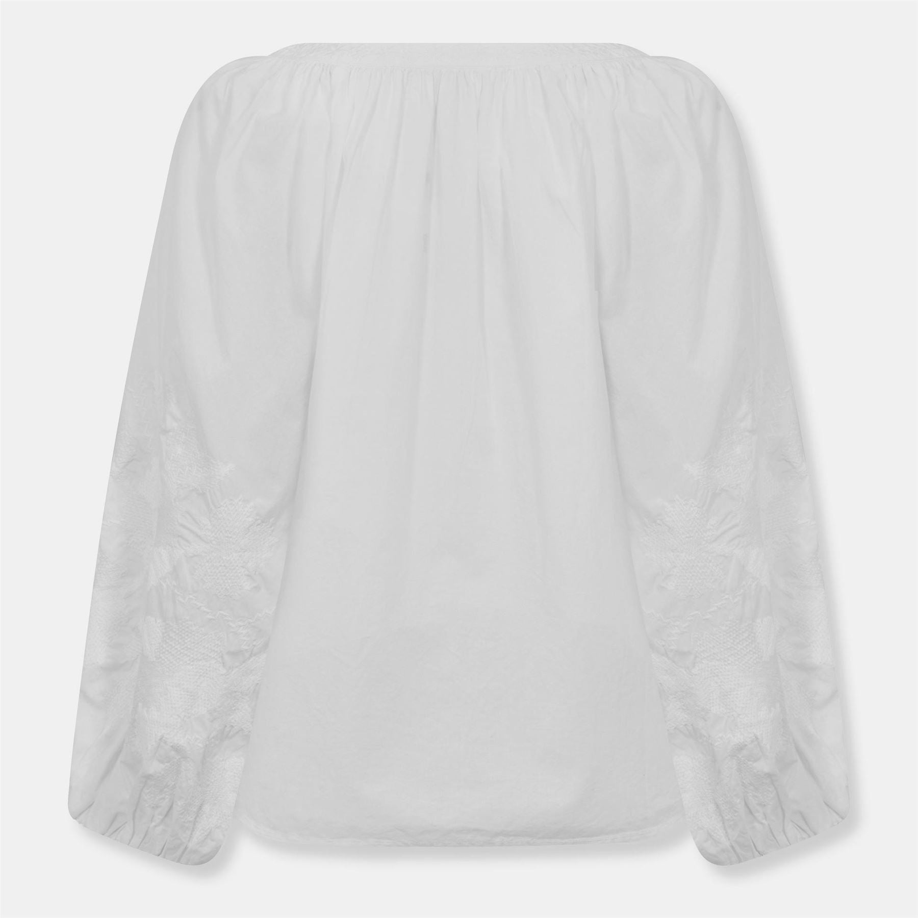 Velvet by Graham and Spencer Regular Fit V-Neck Bishop Sleeve Blouse