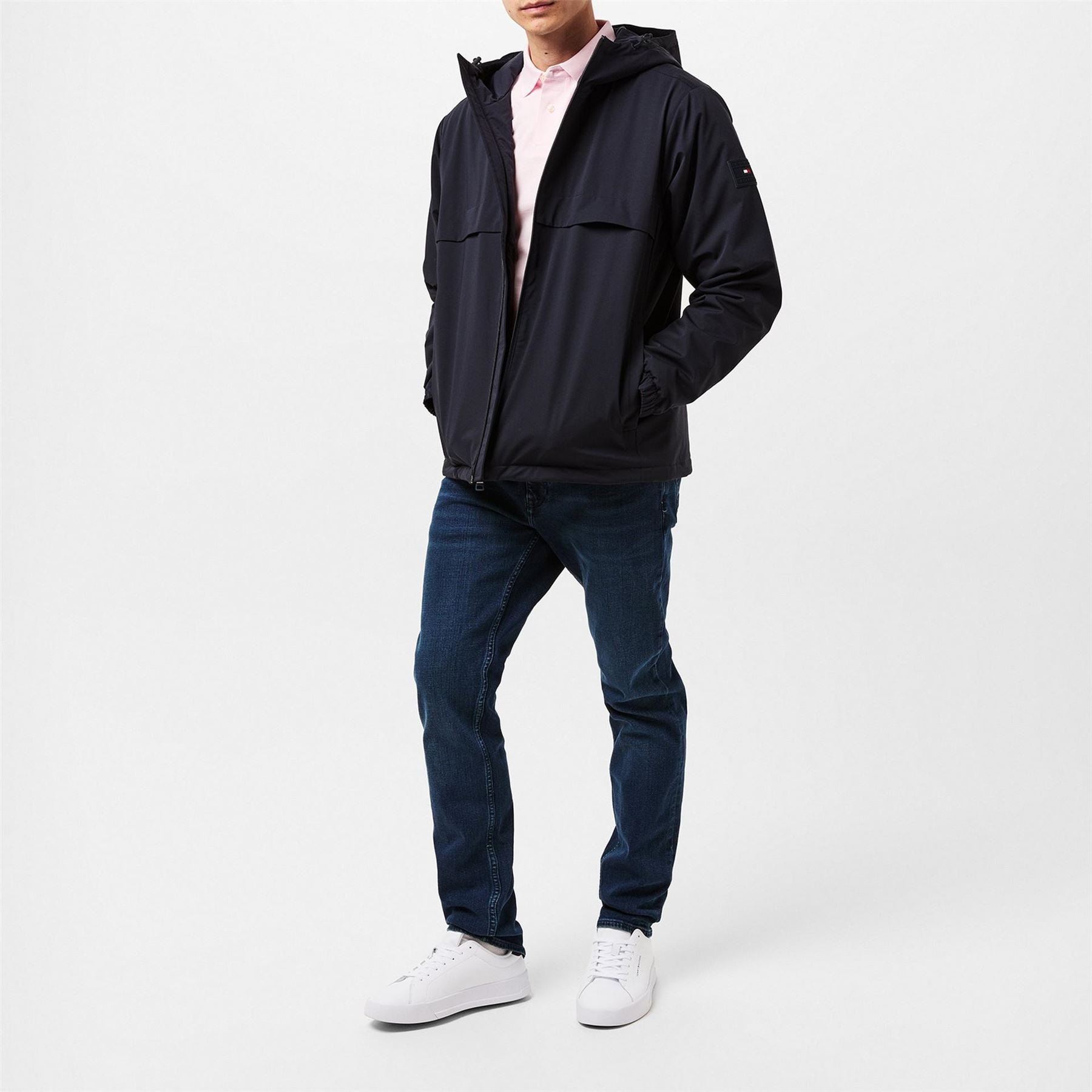 Tommy Hilfiger Technical Hooded Long Sleeve Zip Windbreaker
