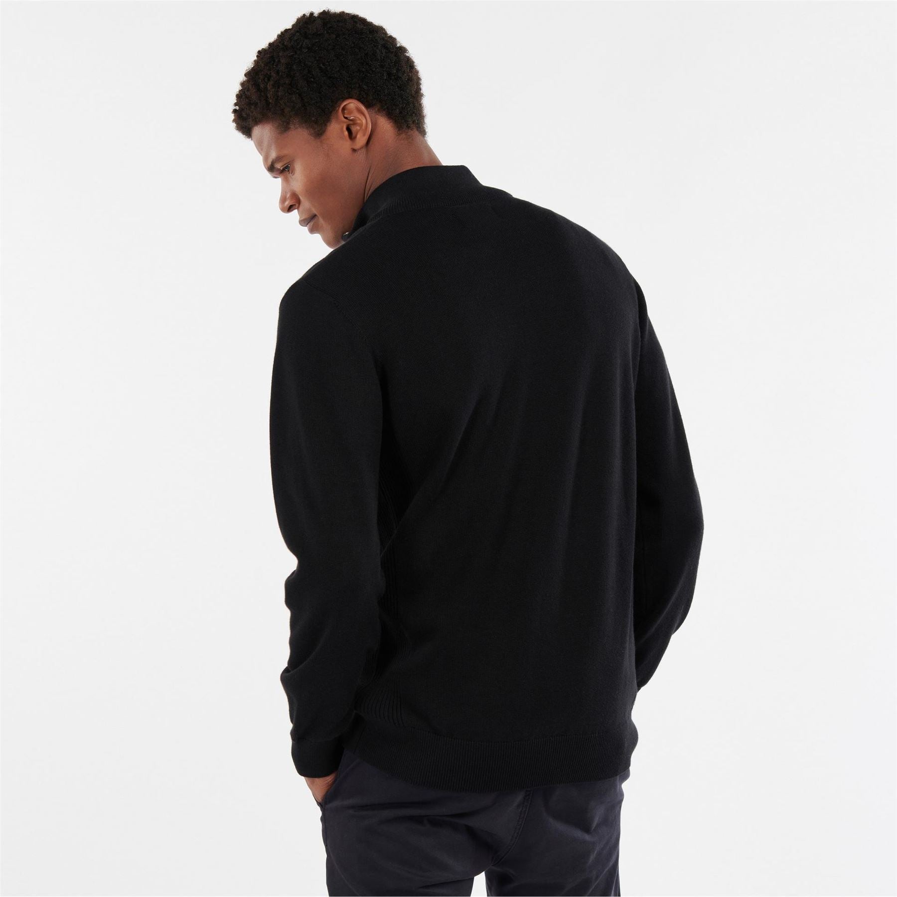 Barbour Half Zip Cotton Knitted Jumper
