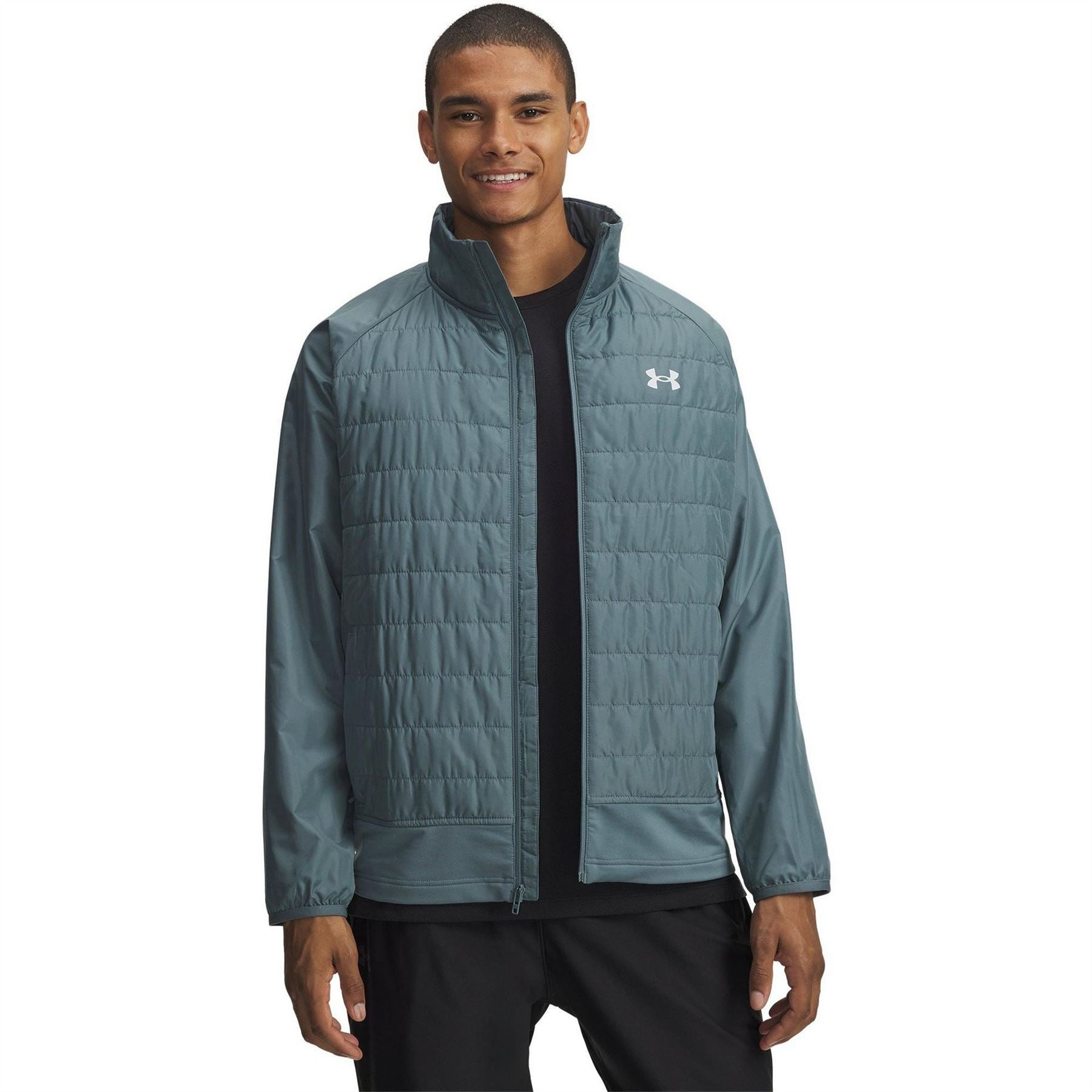 Under Armour Launch Solid Patterned High Neck Training Jacket