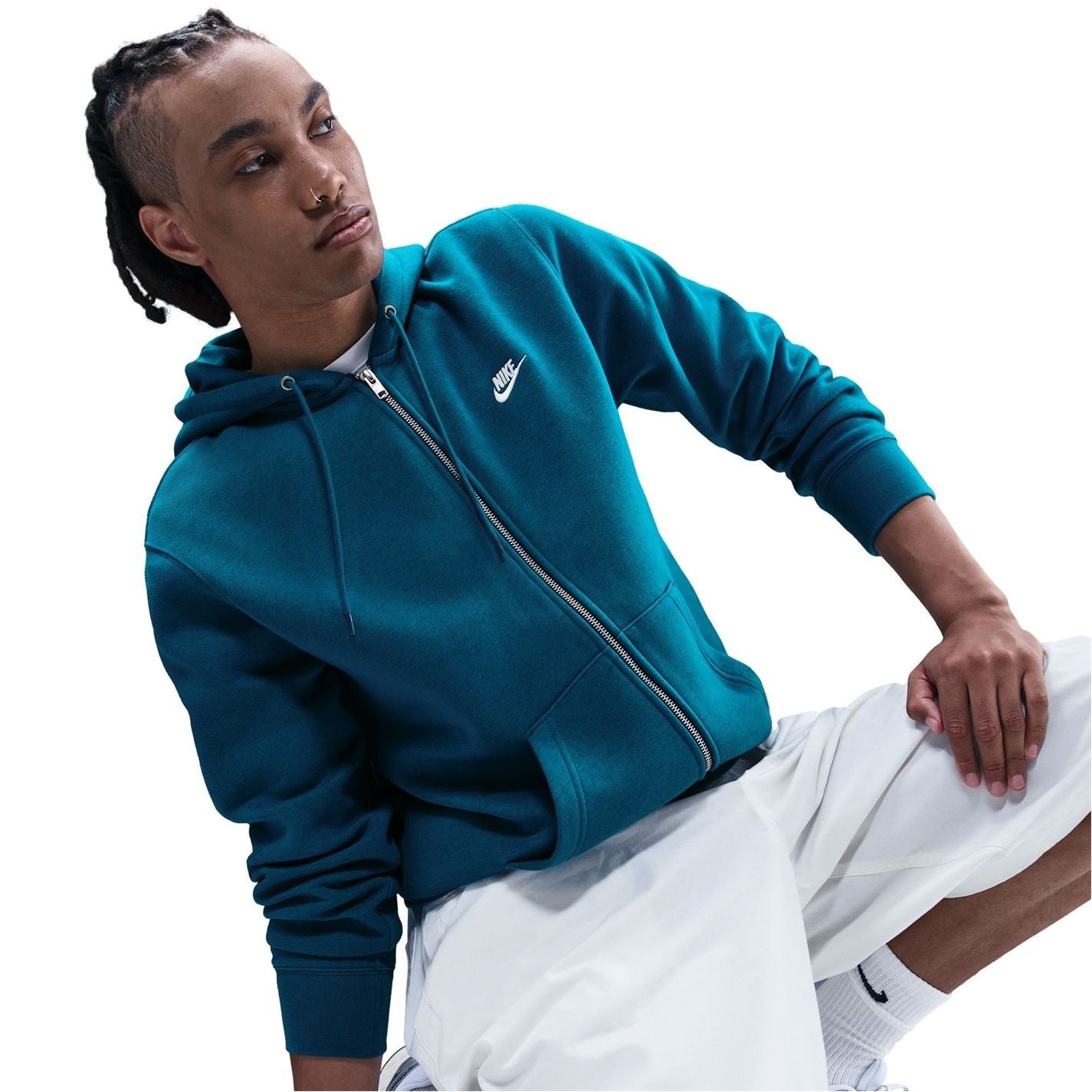 Nike Mens Sportswear Club Fleece Full Zip Hoodie