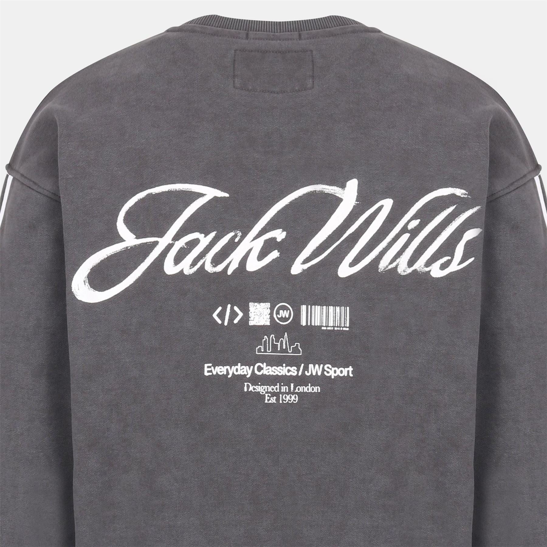 Jack Wills Watercolour Crew Neck Long Sleeve Sweatshirt