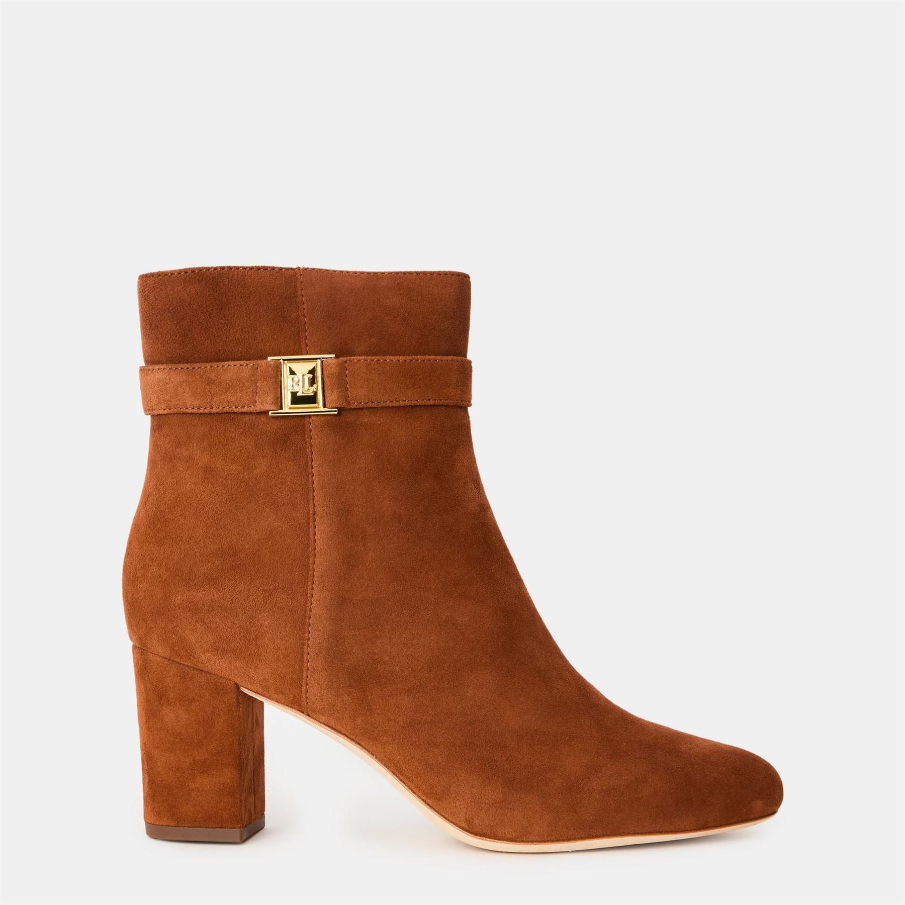 Lauren by Ralph Lauren Kellie Ankle Boots with High Block Heel