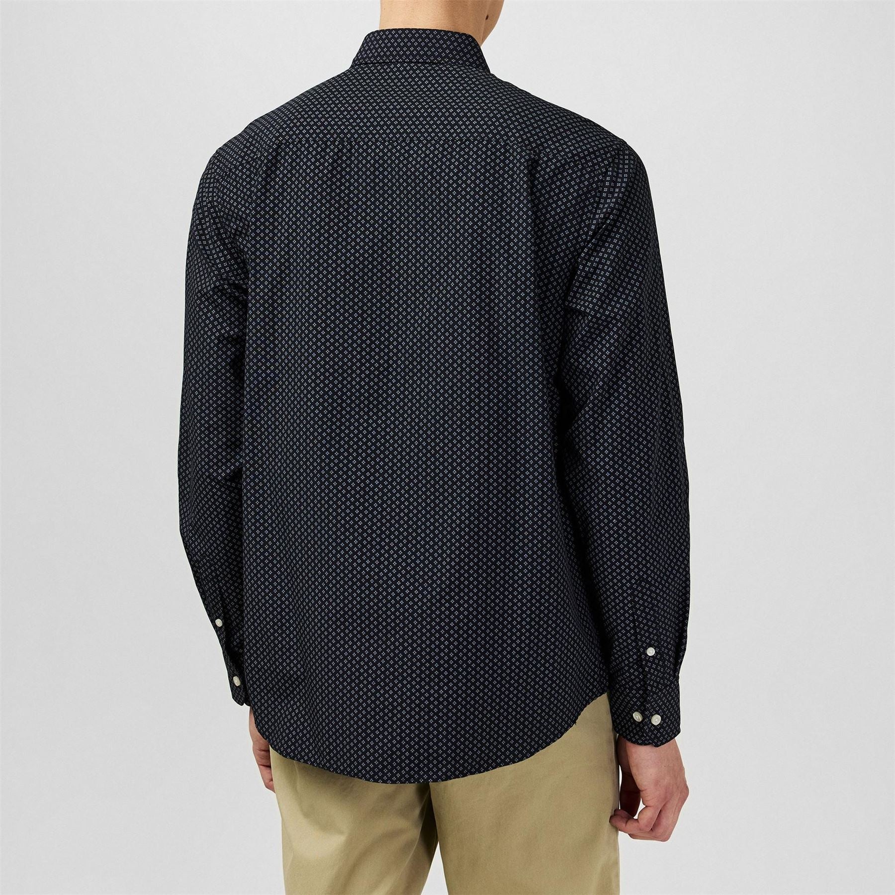 Fabric Mens Classic Poplin Long Sleeve Shirt