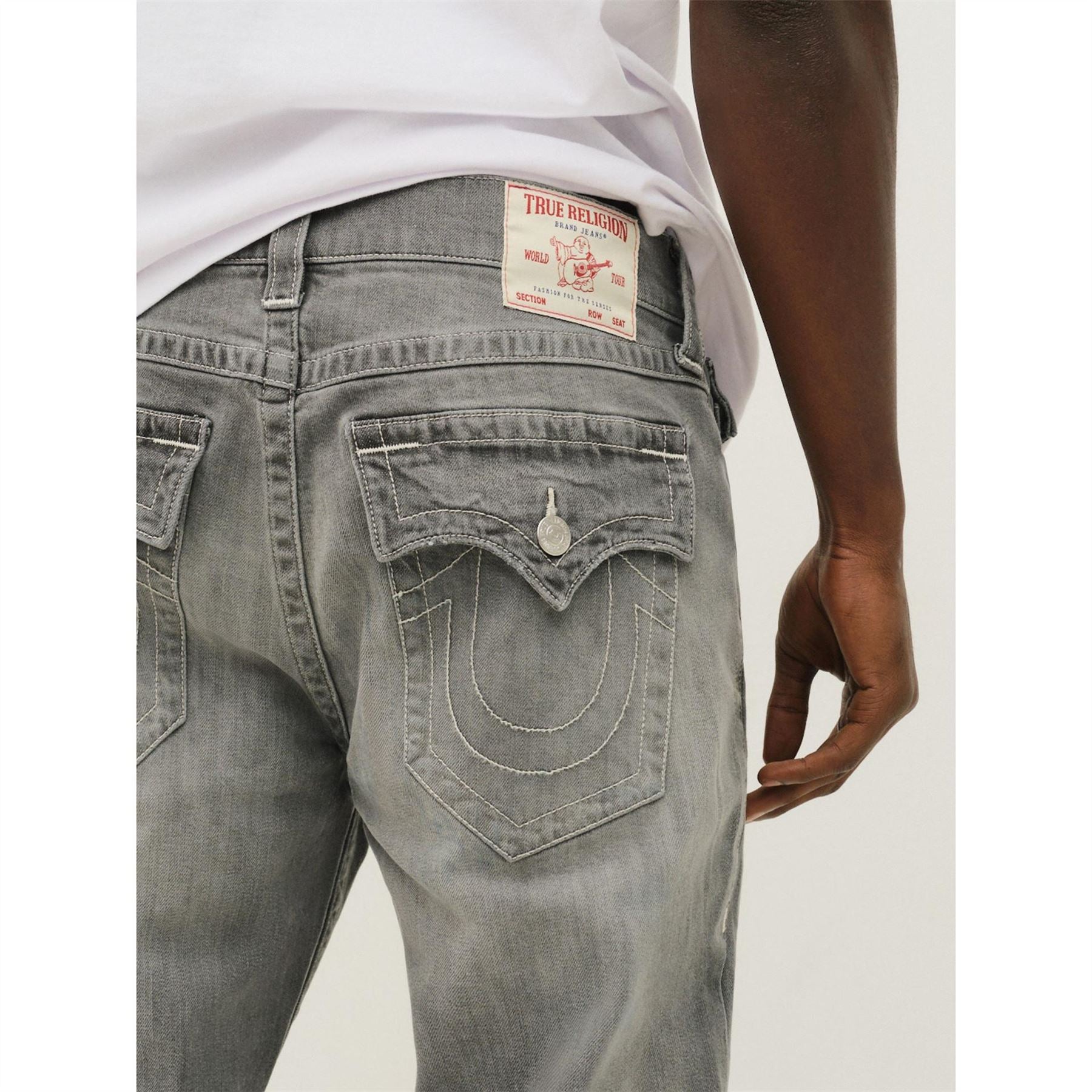 True Religion Single Needle Straight Jean