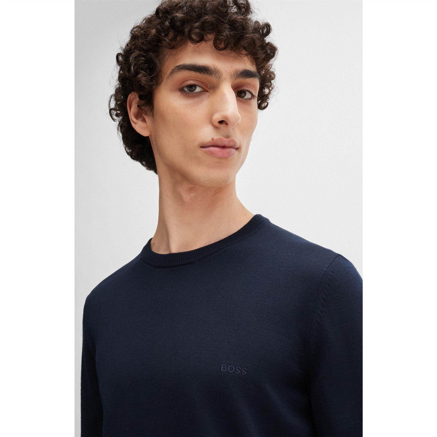 Boss Crew Neck Long Sleeve Regular Fit Sweater