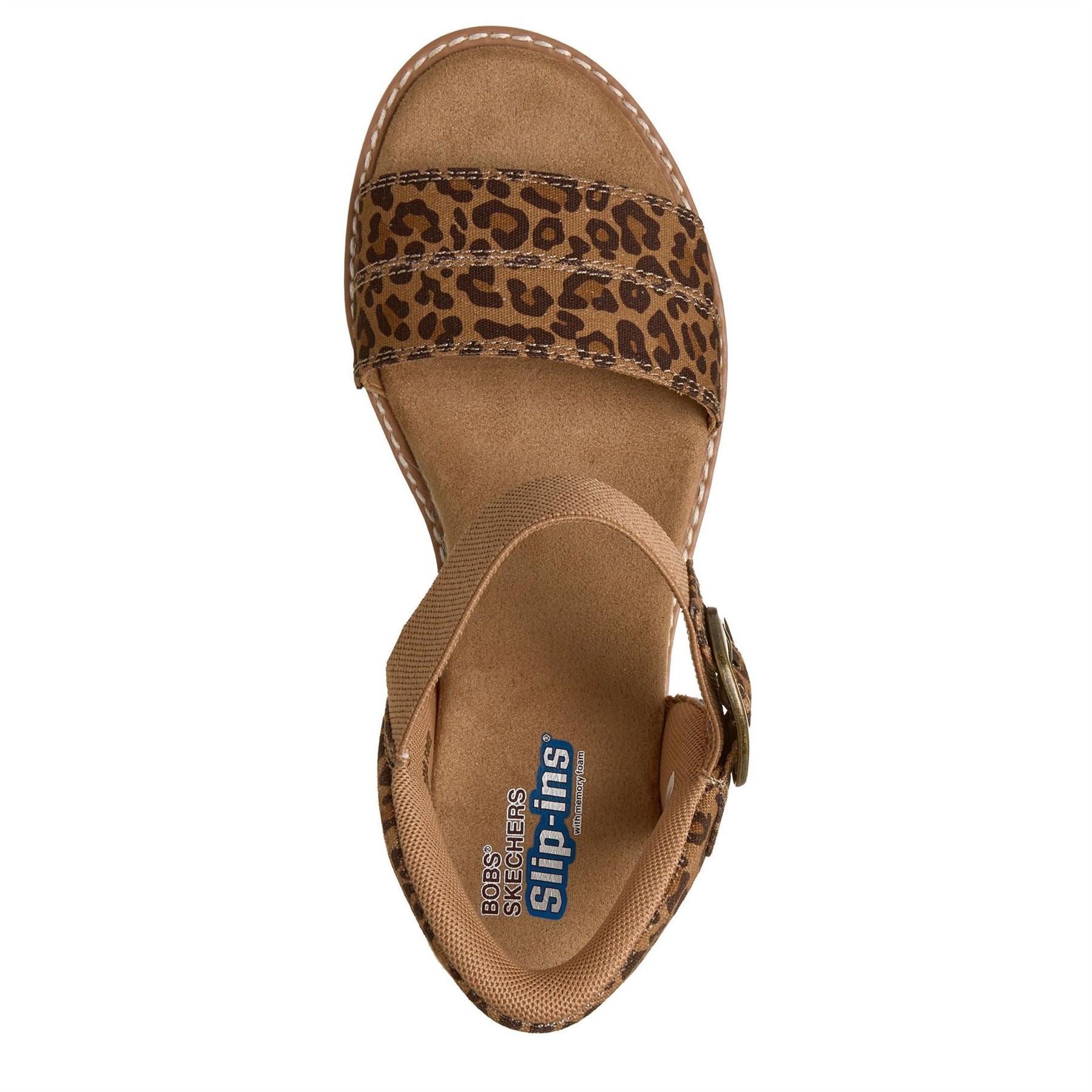 Skechers Desert Kiss Leopard Patterned Slides