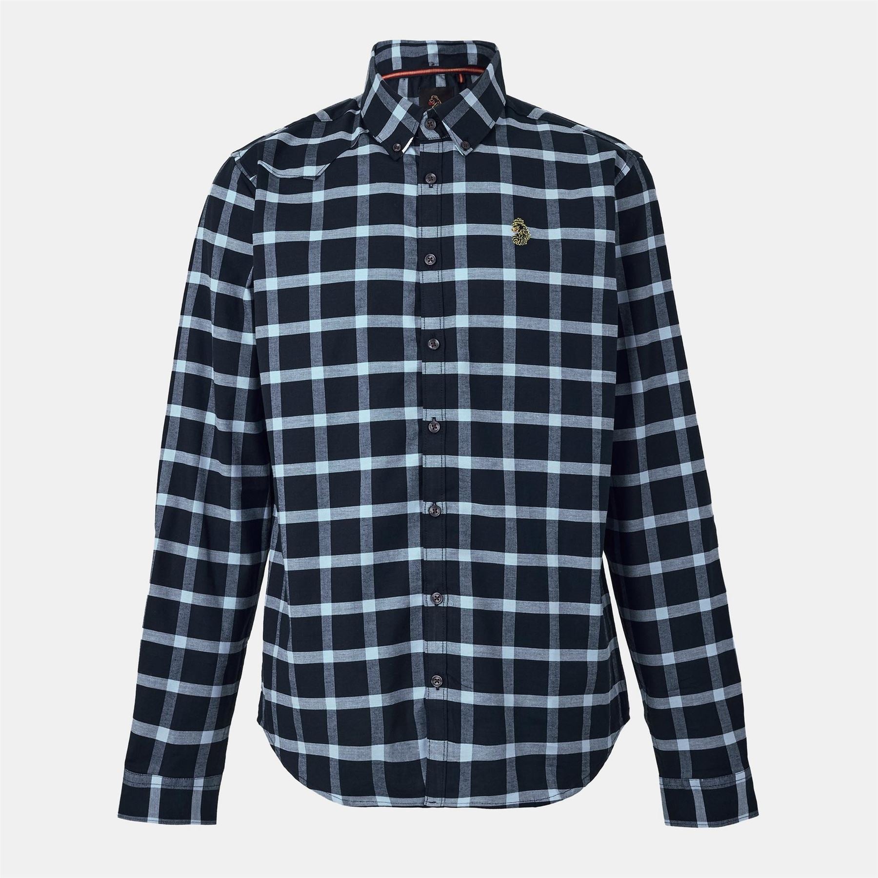 Luke Regular Fit Long Sleeve Button Down Collar Shirt