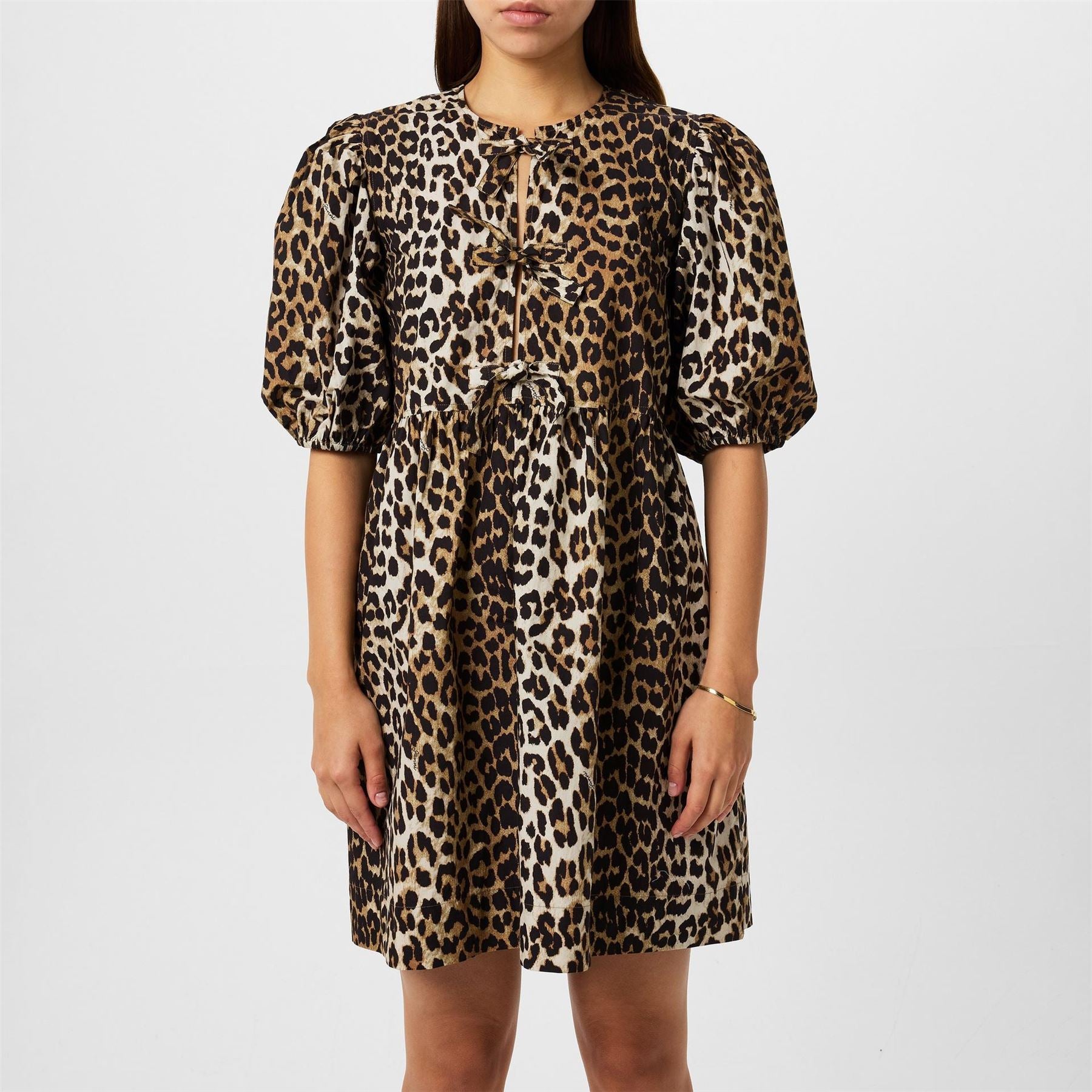 Ganni Tie Mini Dress