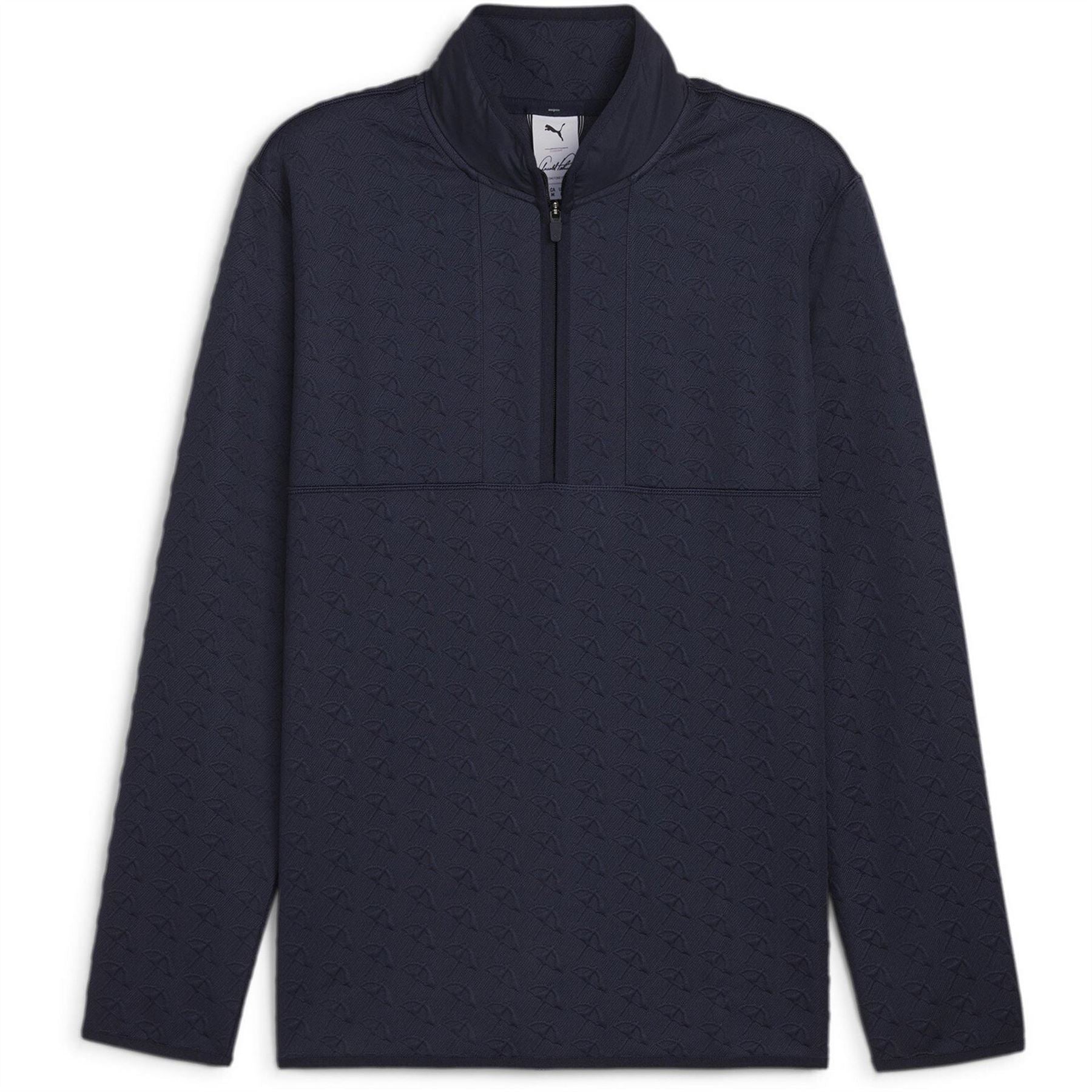 Puma Jac Quarter Zip Long Sleeve Performance Polo Shirt