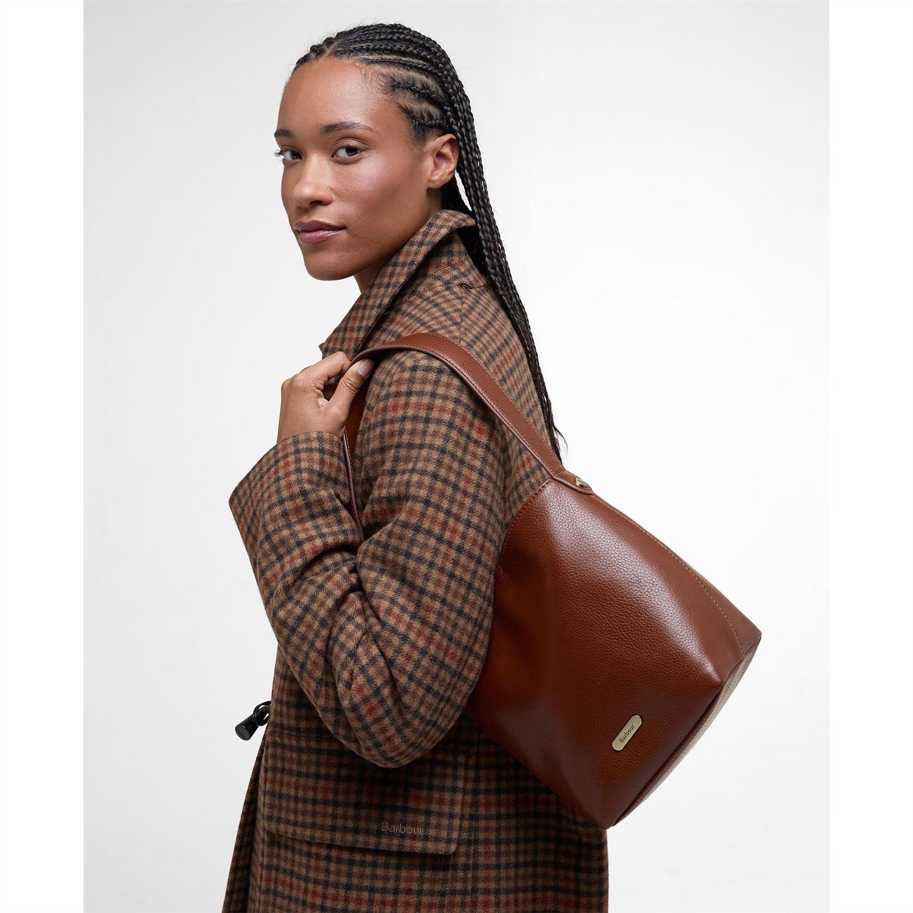Barbour Leather Bucket Bag