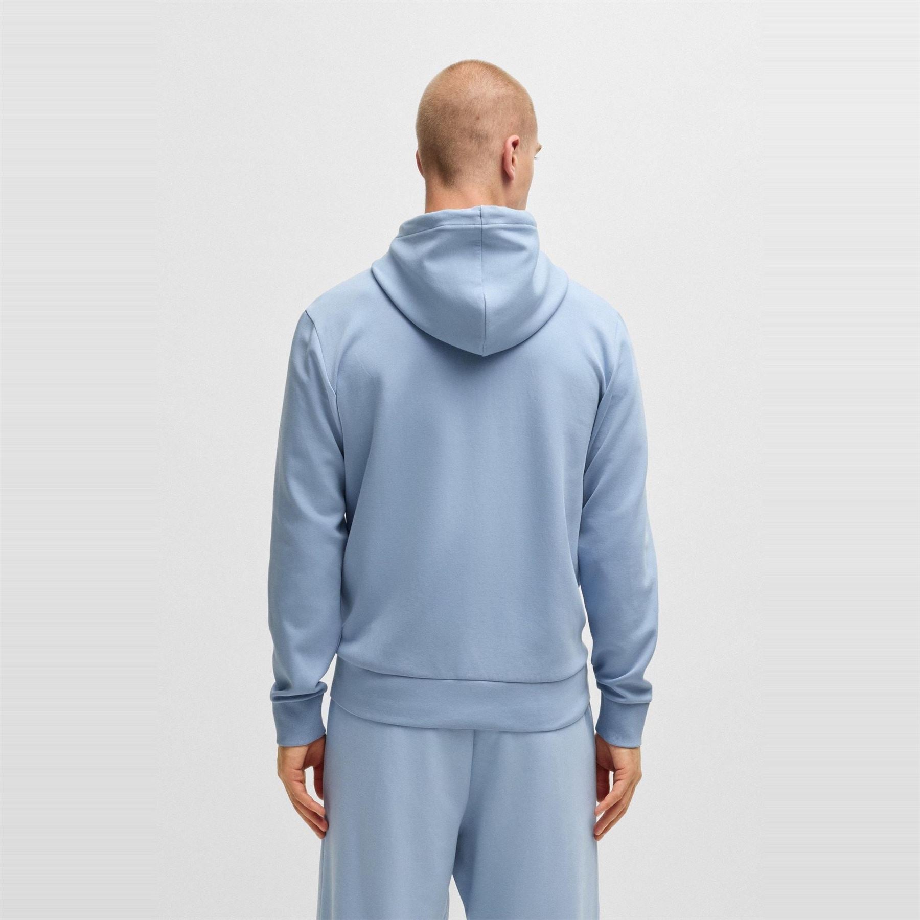 Boss BOSS GREEN Full Zip Hoodie with Adjustable Drawstring Hood   Streamlined Design