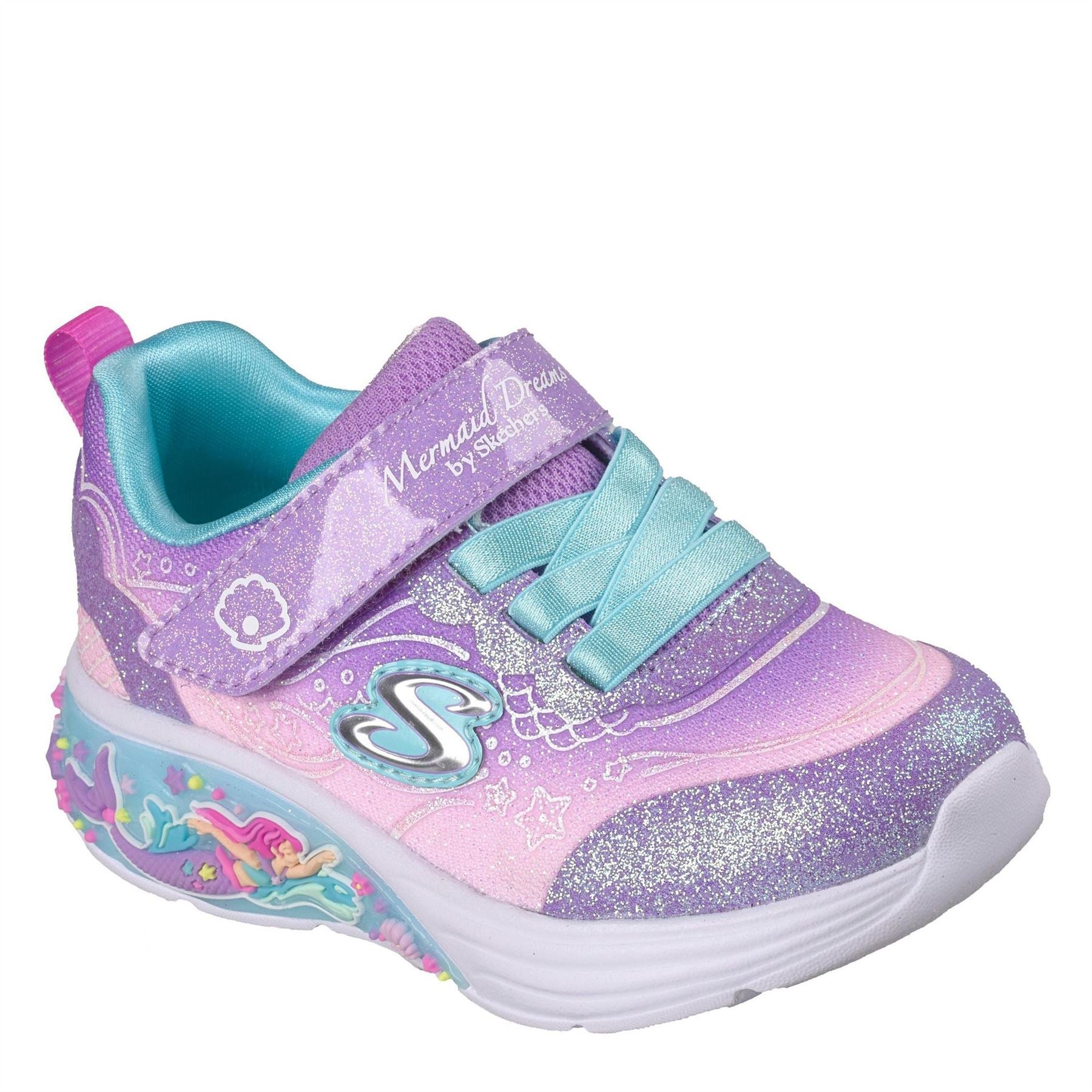 Skechers Leather Light Up Trainers