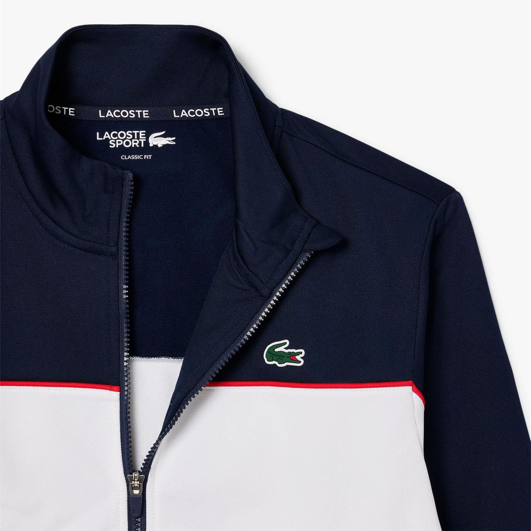 Lacoste Branding Zipped Tennis Sweatshirt