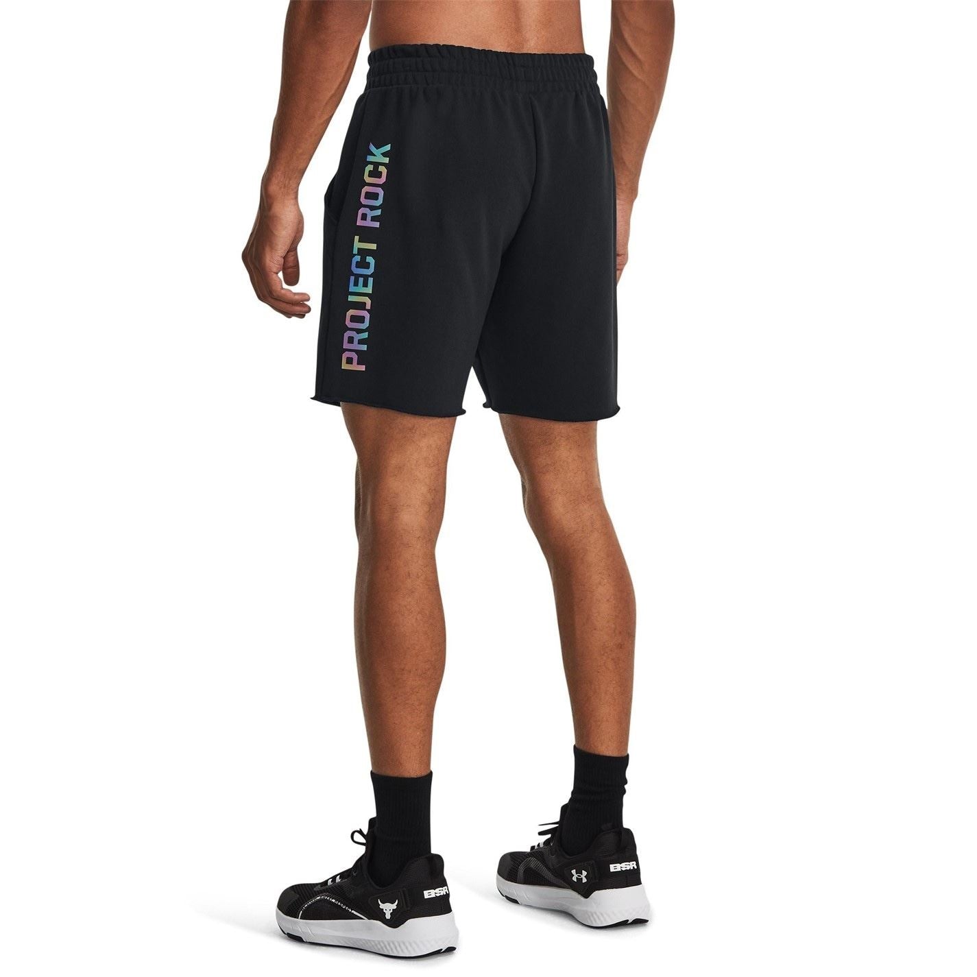 Under Armour Project Rock Terry Fitness Shorts with Elasticated Waistband