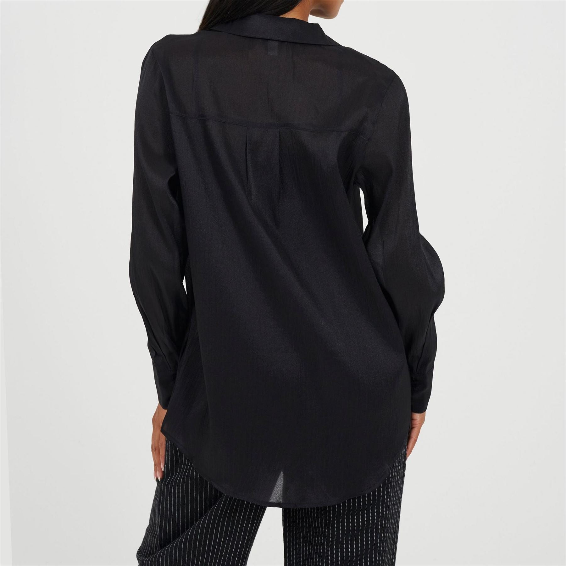 Brave Soul Collared Neck Long Sleeve Shirt with Chest Pocket