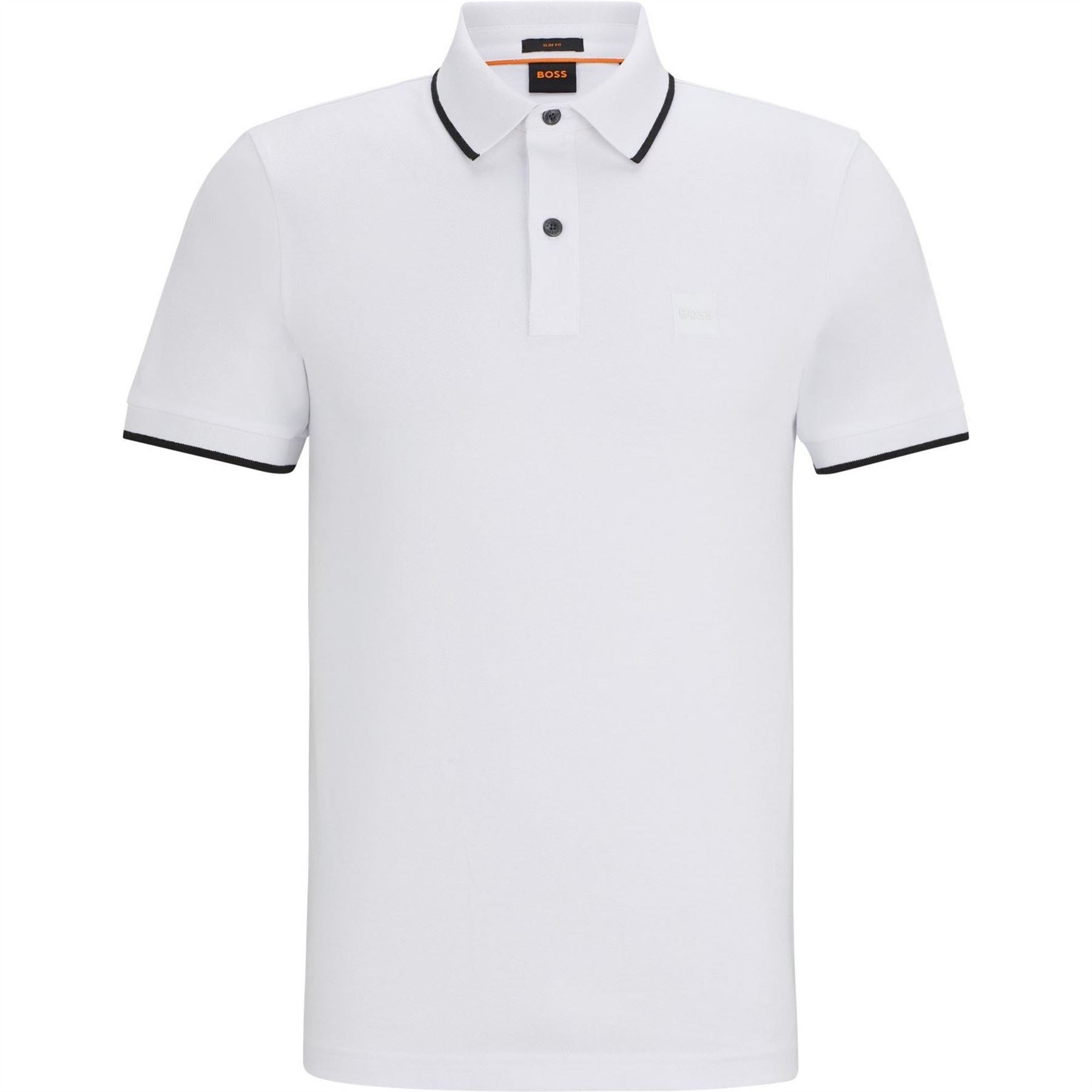 Boss BOSS ORANGE Pique Short Sleeve Polo Shirt with Logo Detail
