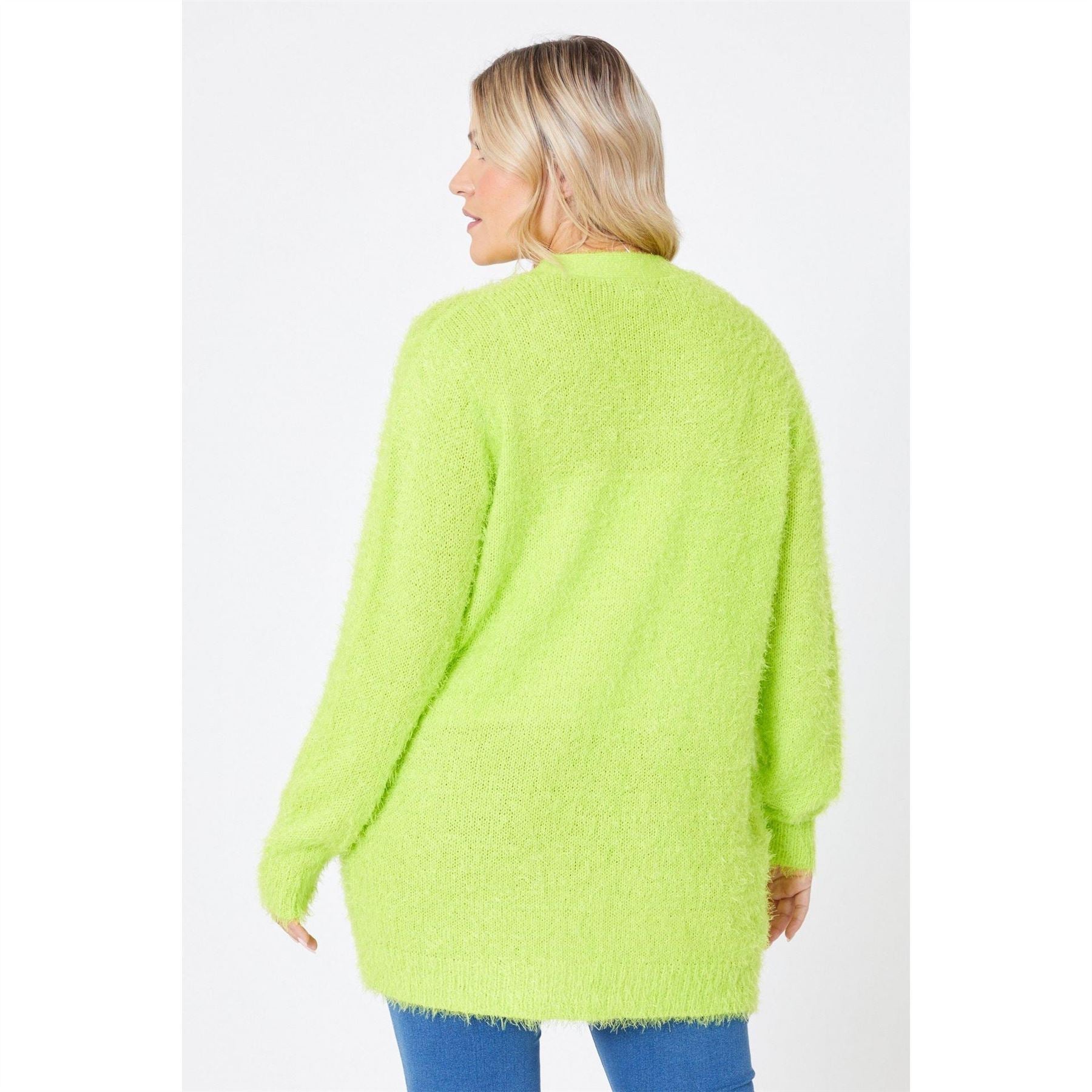 Be You Fluffy V Neck Long Sleeve Sweater