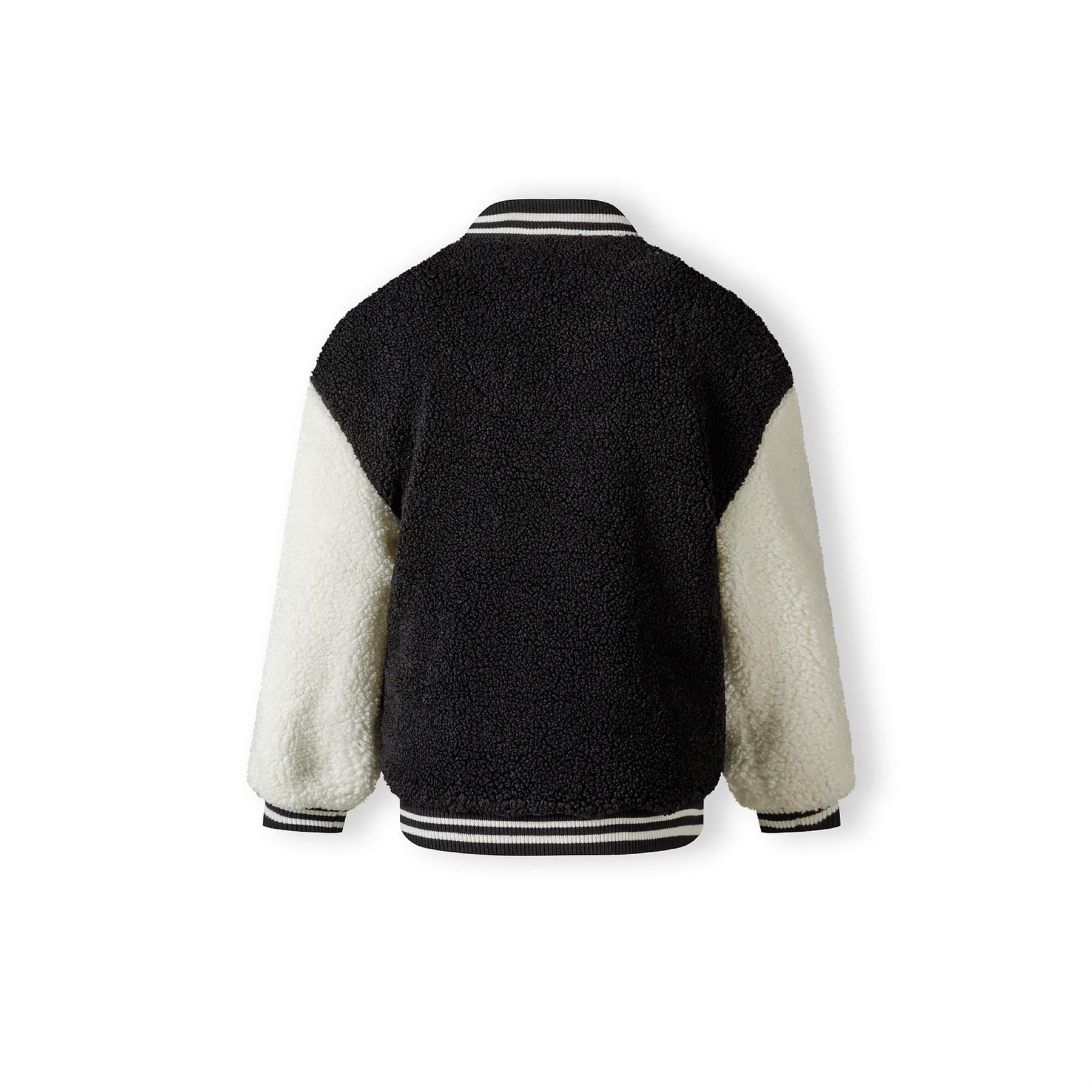 Minoti Girls Baseball Jacket With Snap Closure Black