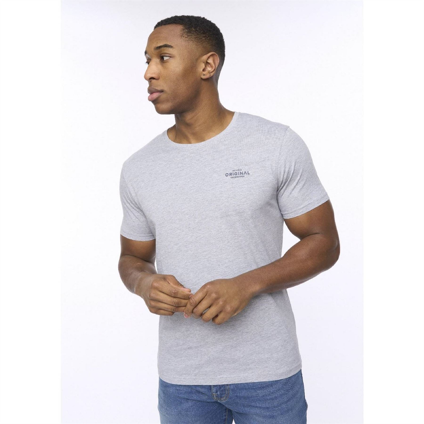 Crosshatch Pack Of Basic Standard T-Shirts