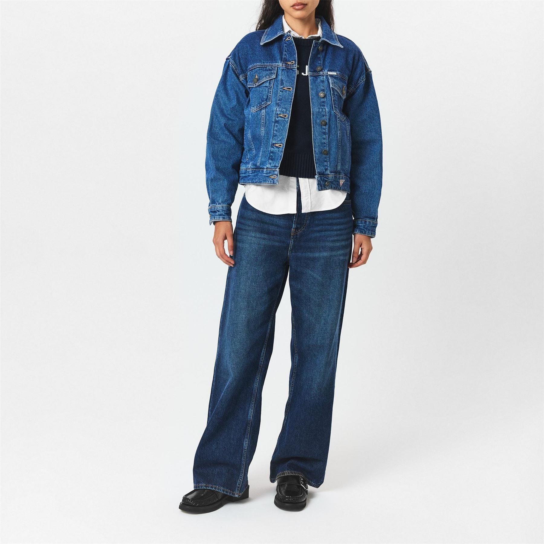 Guess Oversized Short Denim Jacket