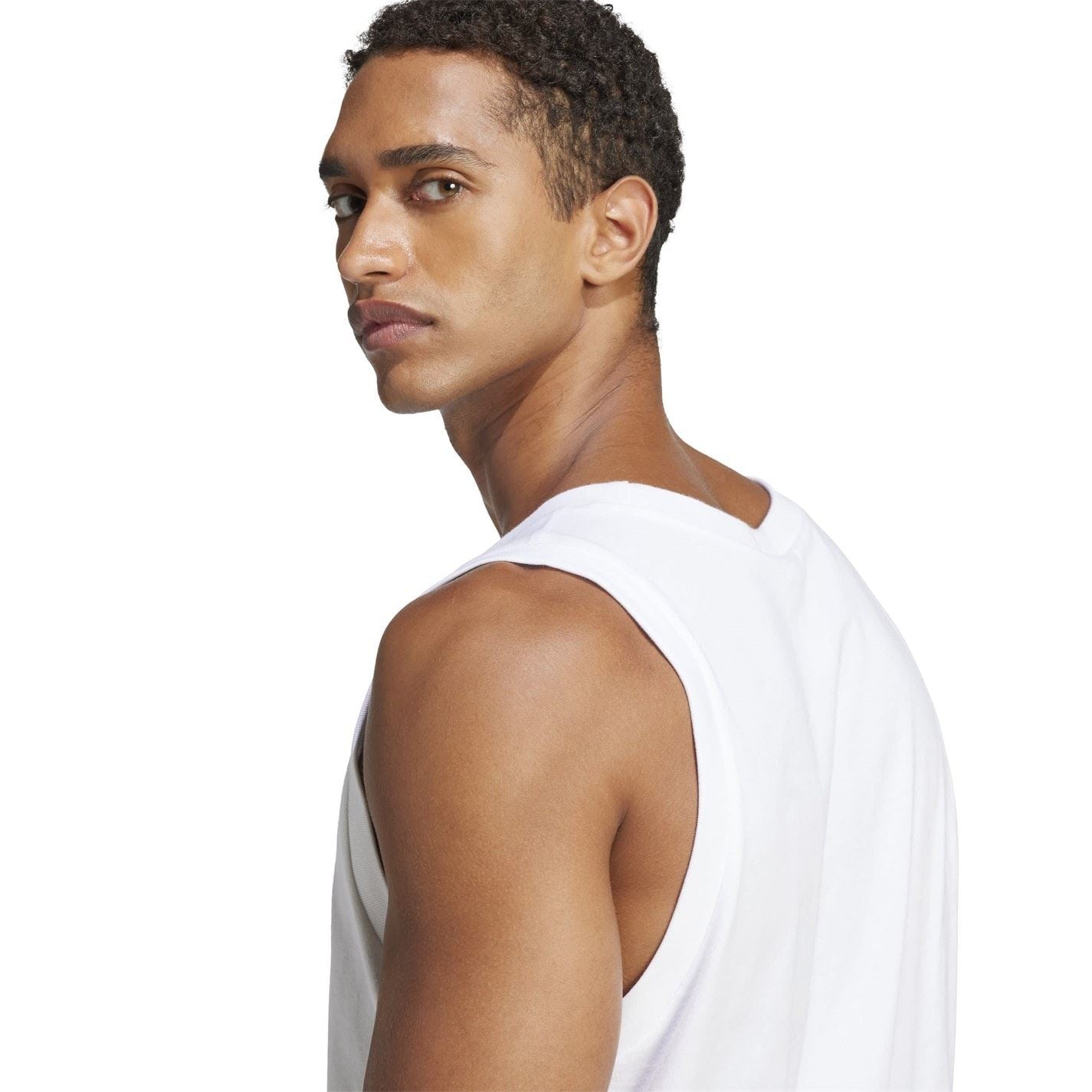 adidas Mens Essentials Small Logo Tank Top