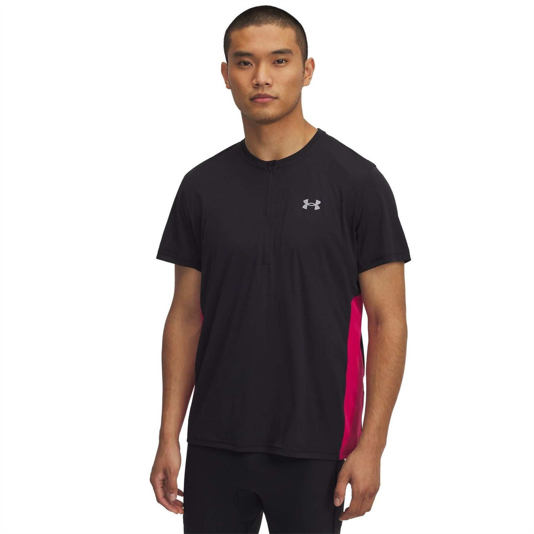 Under Armour Trail Run Zip Neck Short Sleeve Competition T-Shirt