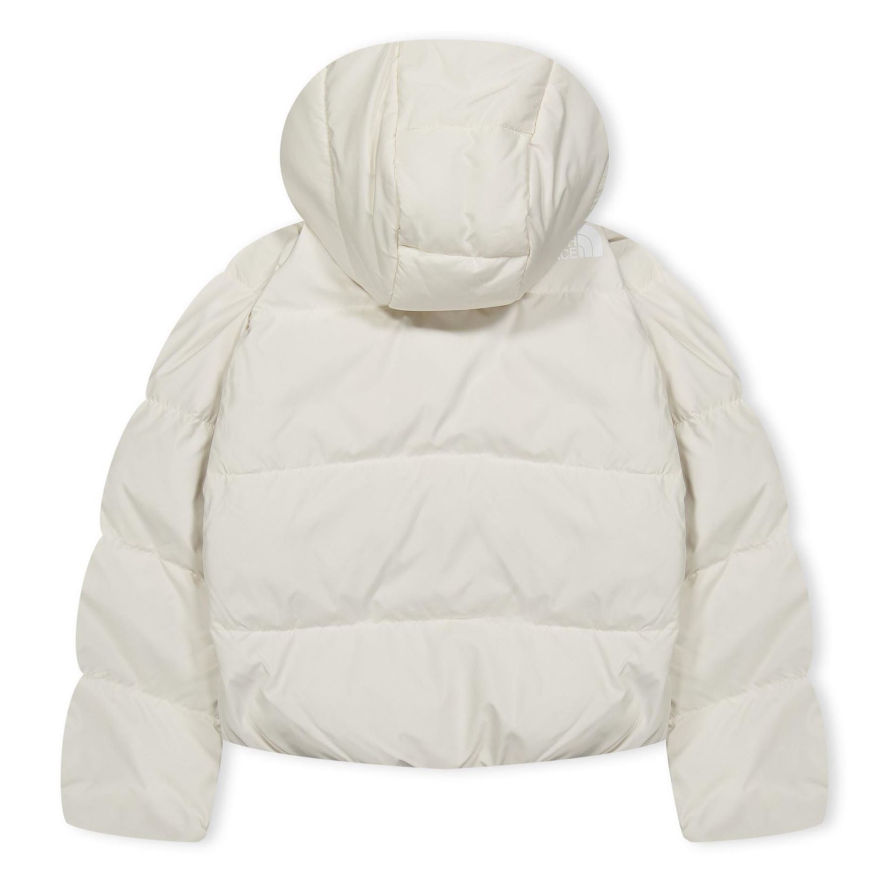 The North Face North Down Hooded Solid Patterned Puffer Jacket