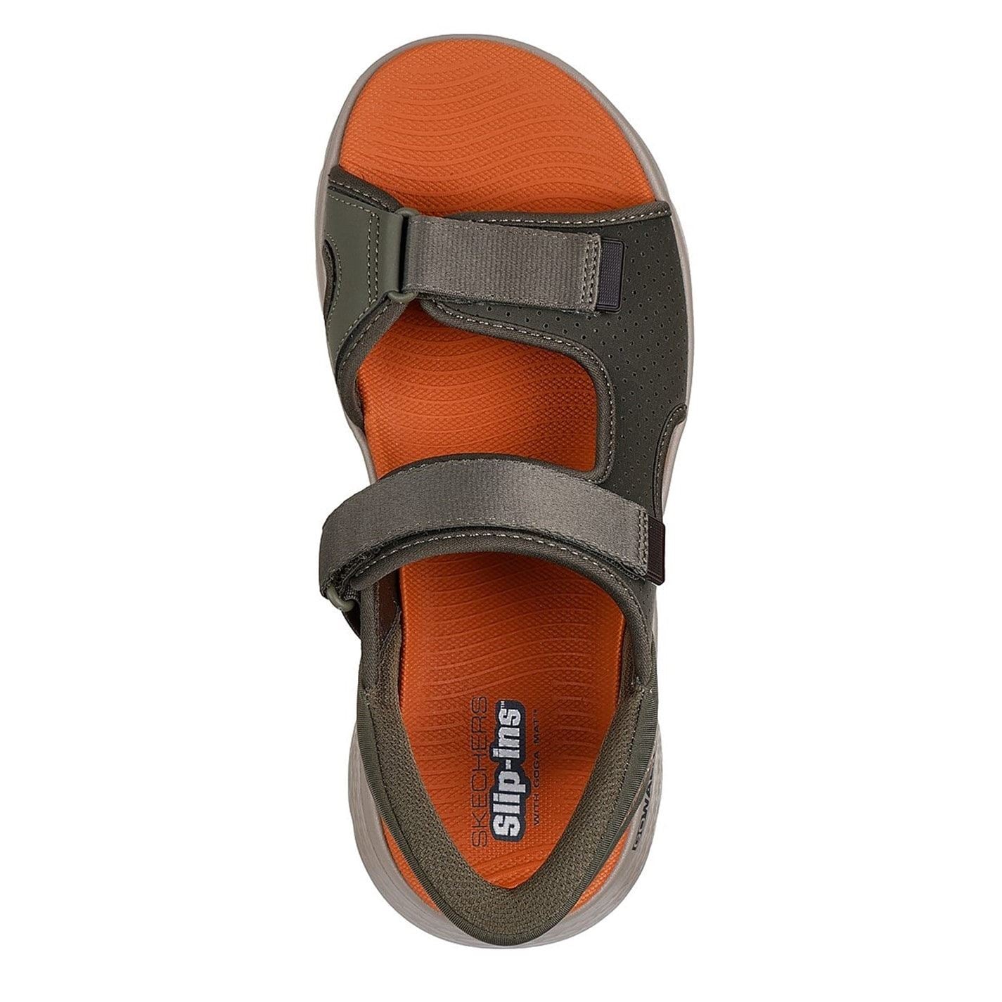 Skechers Mens Slip Ins   Quarter Strap Sandal Flat Sandals