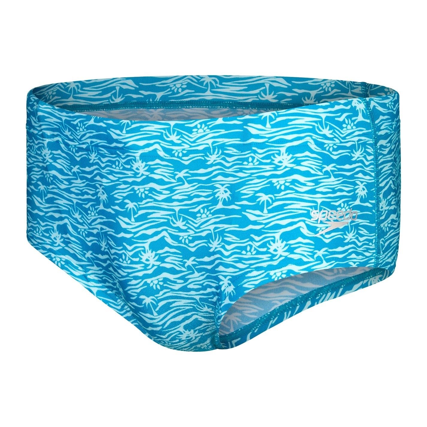 Speedo Club Allover Wave Patterned Swim Brief