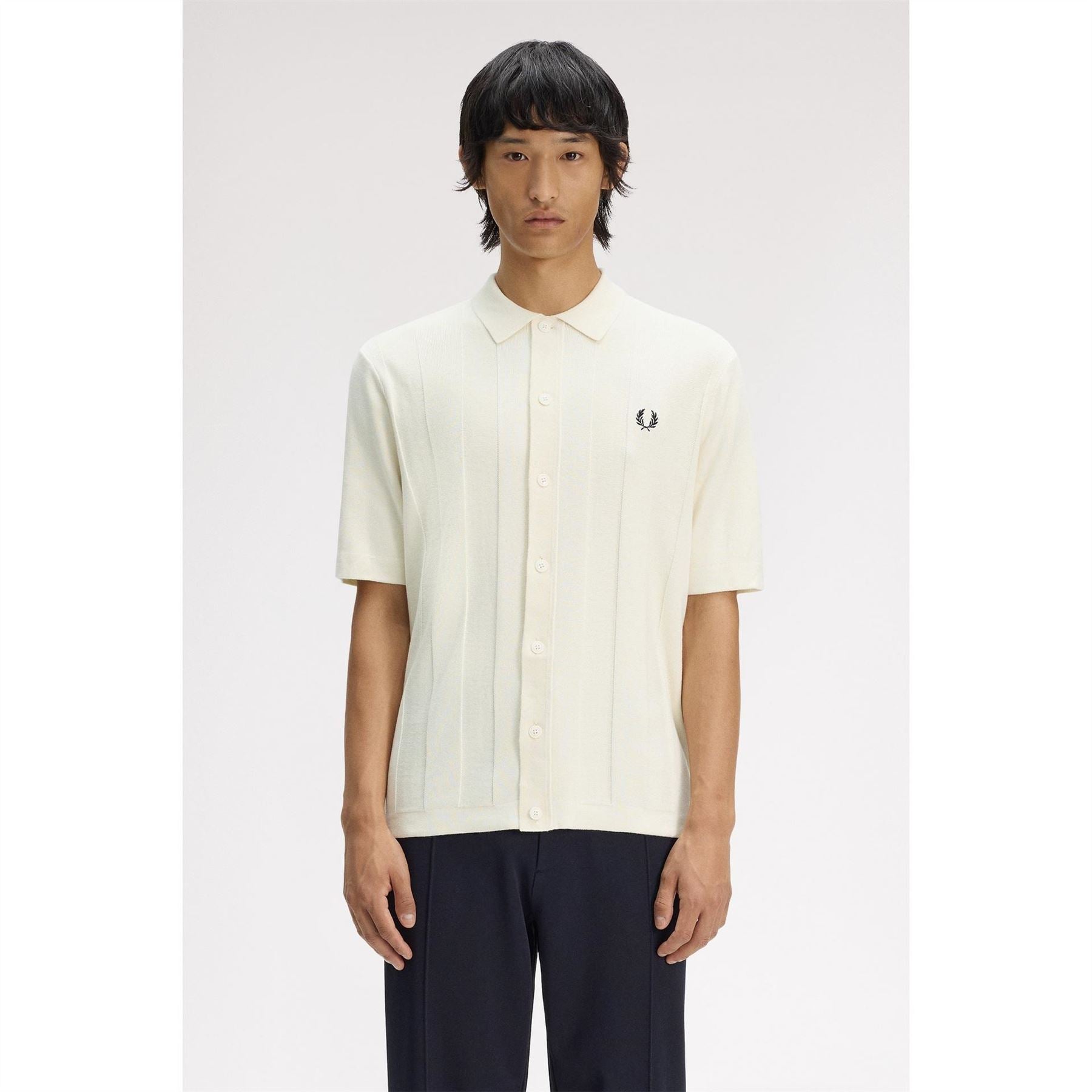 Fred Perry Patterned Short Sleeve Shirt