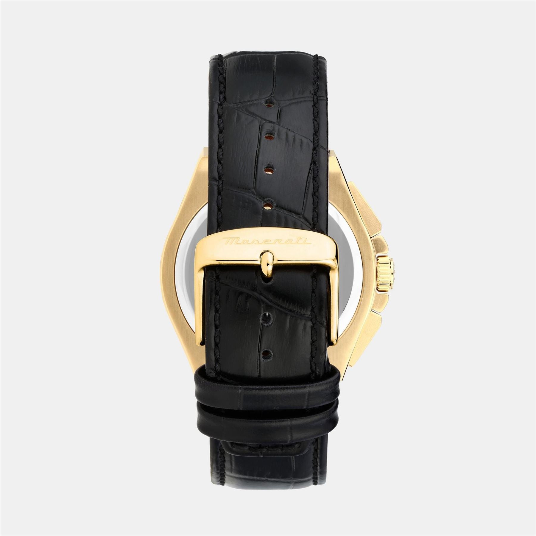 Maserati Velocita Racing Alligator Leather Strap Analogue Watch