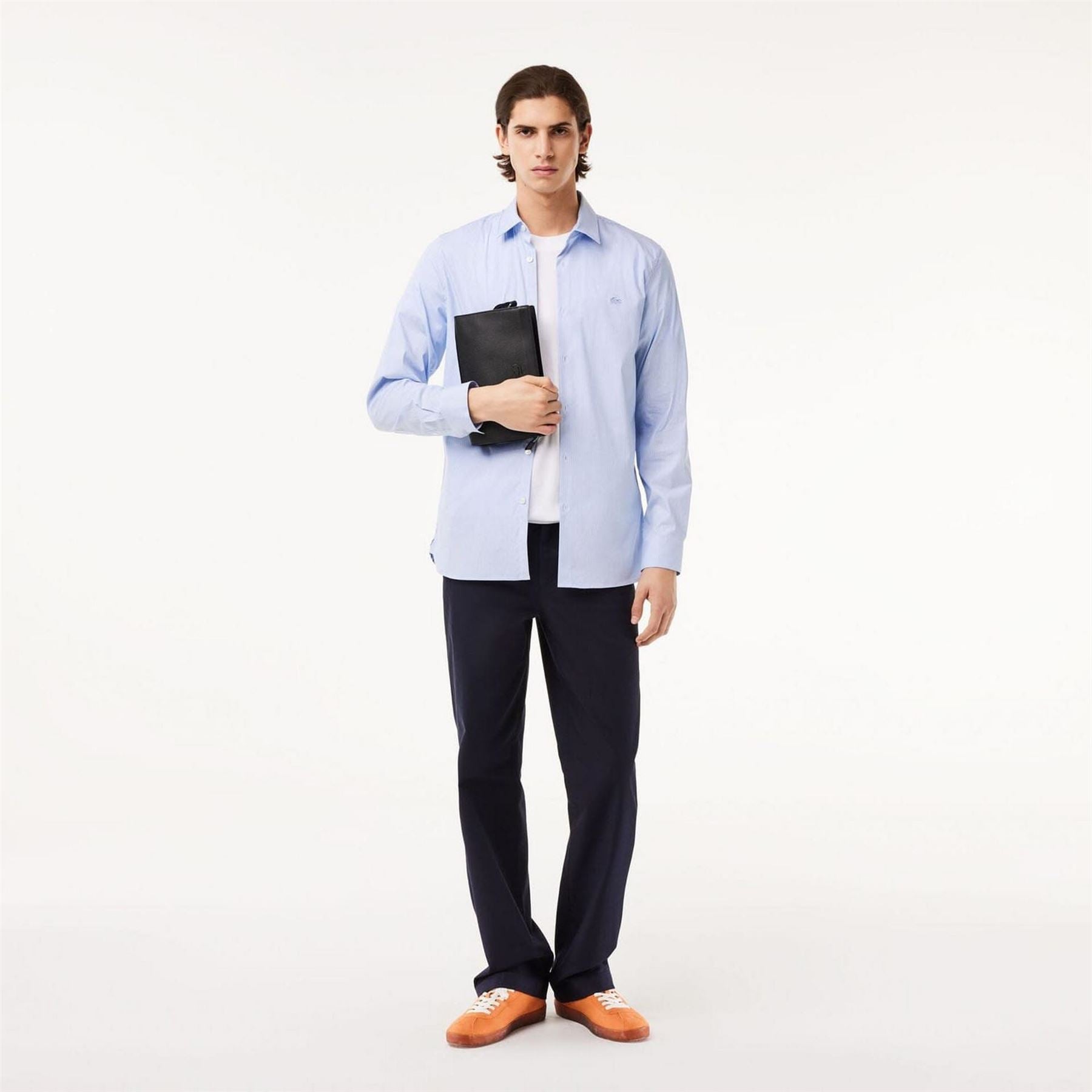 Lacoste Slim Fit Striped Stretch Poplin Shirt